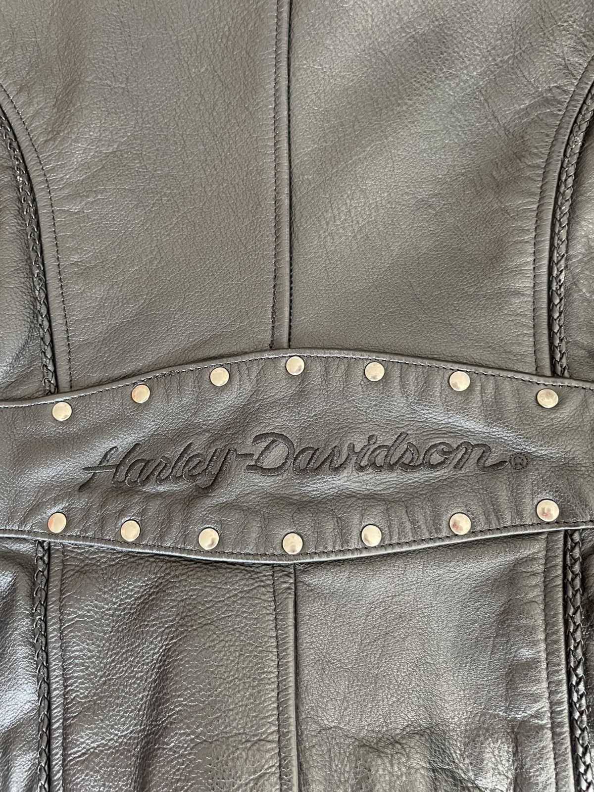 Harley Davidson Vintage Harley Davidson Women’s Leather Jacket Size XS / US 0-2 / IT 36-38 - 7 Thumbnail
