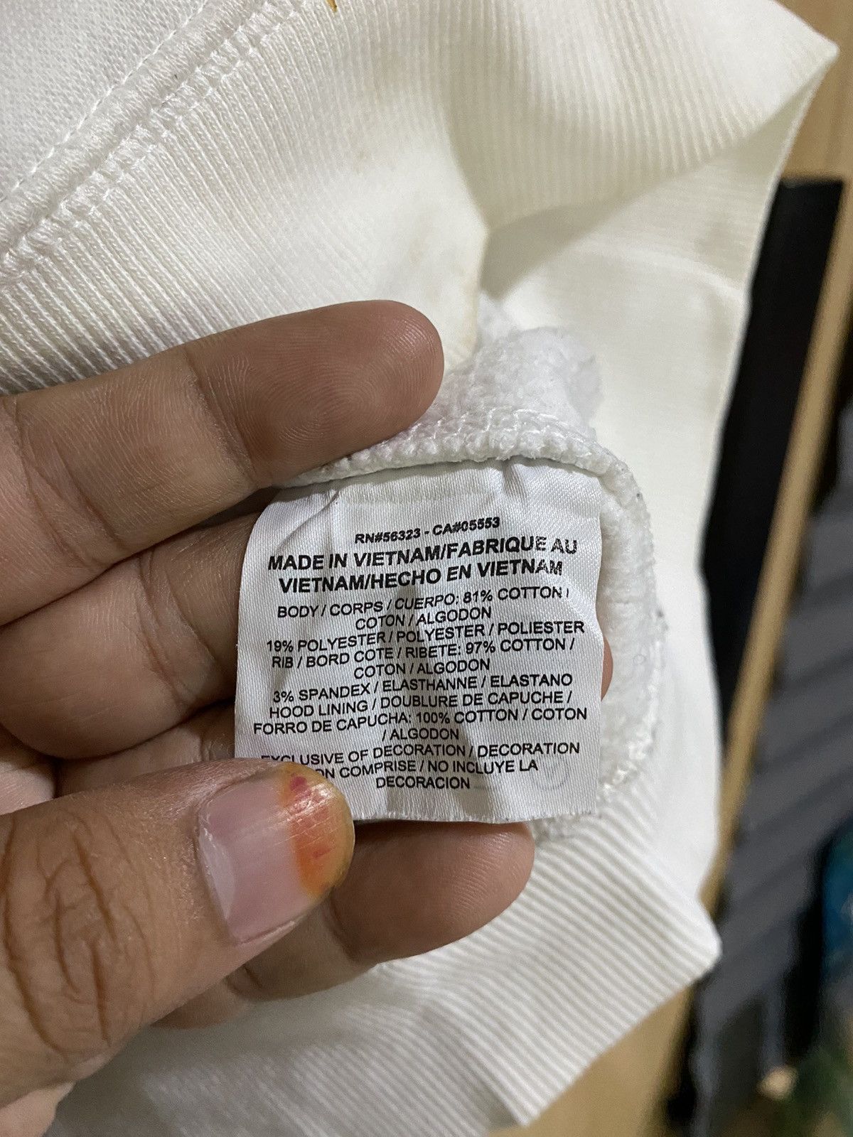Nike × Vintage nike center white hoodie eminem used Size US L / EU 52-54 / 3 - 14 Thumbnail
