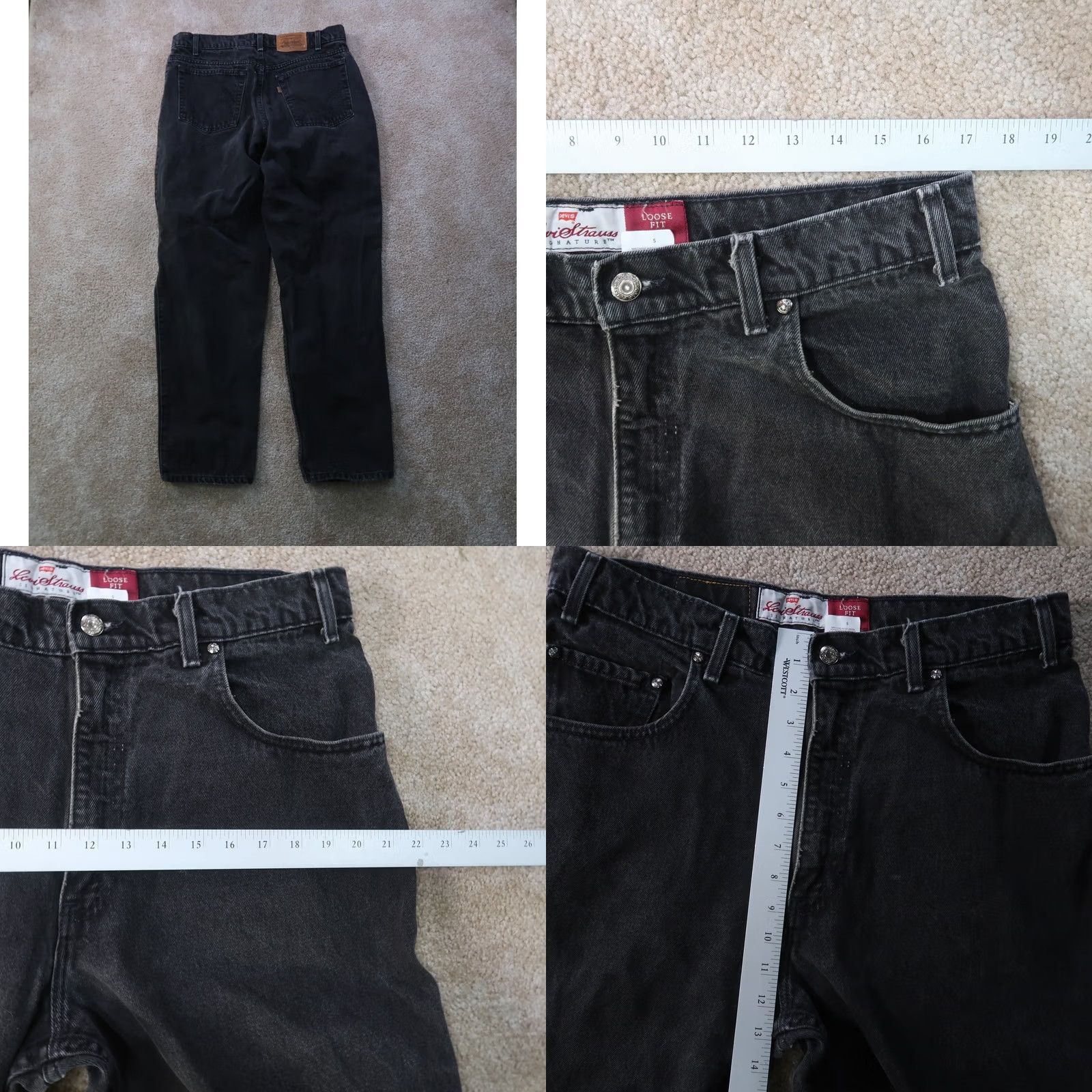 Levi's VINTAGE Levi's 545 Jeans Men 36x30 Black Denim Loose Tapered 90s Brown Tab Women's? Mens Size US 36 / EU 52 - 8 Thumbnail
