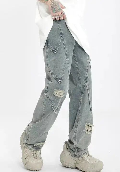 Japanese Brand × Jean High Street Heavy Industry Style Straight Casual Jeans Size US 32 / EU 48 - 3 Thumbnail