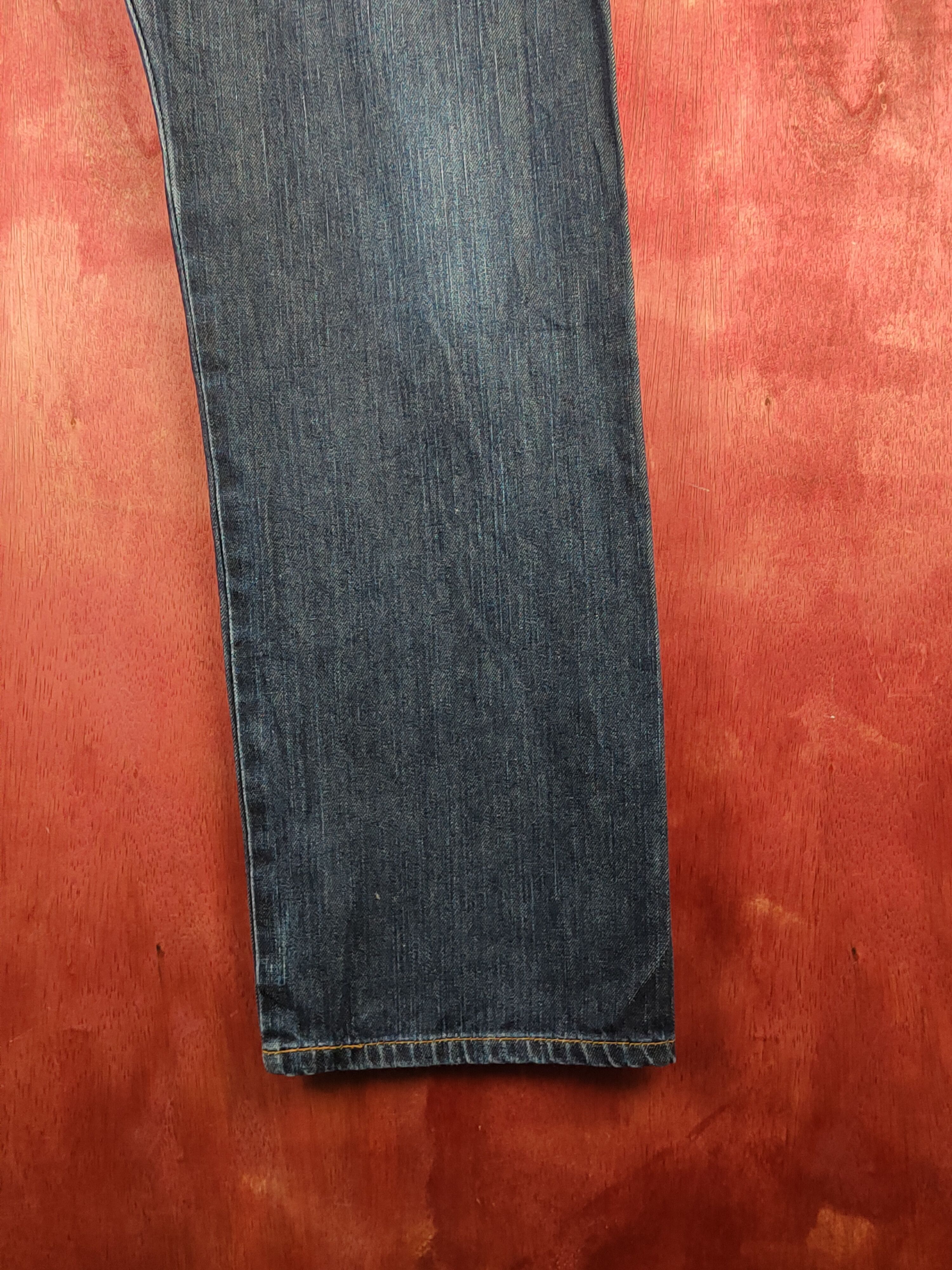Edwin Edwin Dark Blue Distressed Ripped Jeans #S2336 Size US 34 / EU 50 - 6 Thumbnail