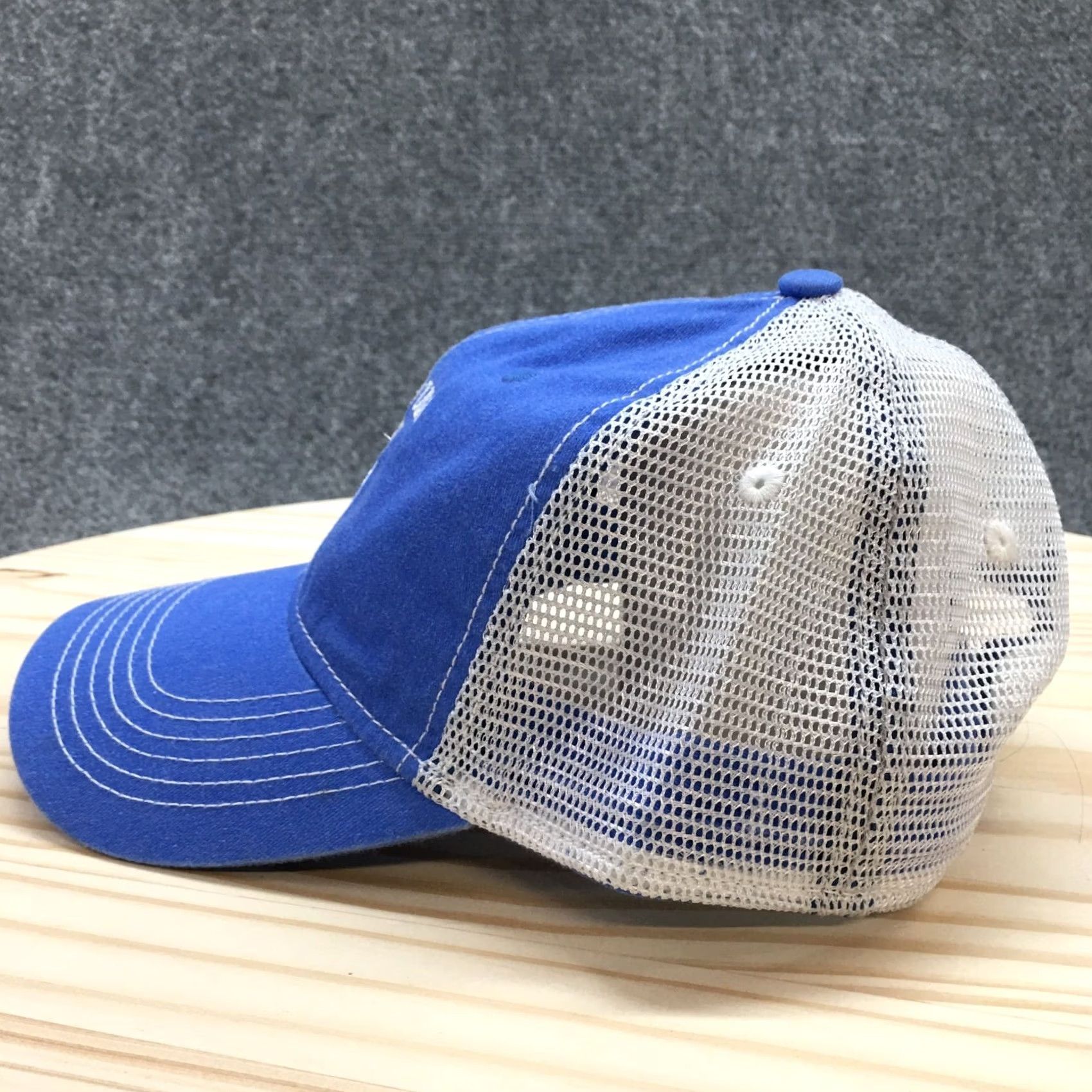 Vintage Ahead Trucker Hat USA Blue Mens One Size Curved Brim Embroidered Logo Edinburgh Size ONE SIZE - 5 Thumbnail