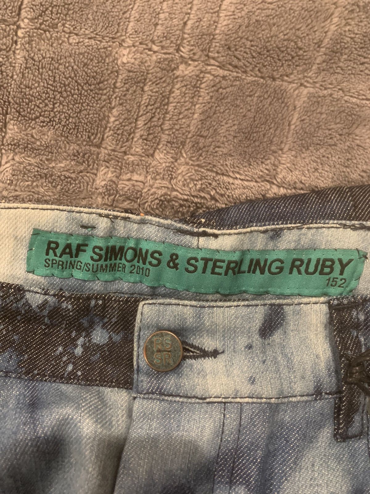 Raf Simons × Sterling Ruby Raf Simons Sterling Ruby SS10 Bleached Jeans Size US 33 - 11 Thumbnail