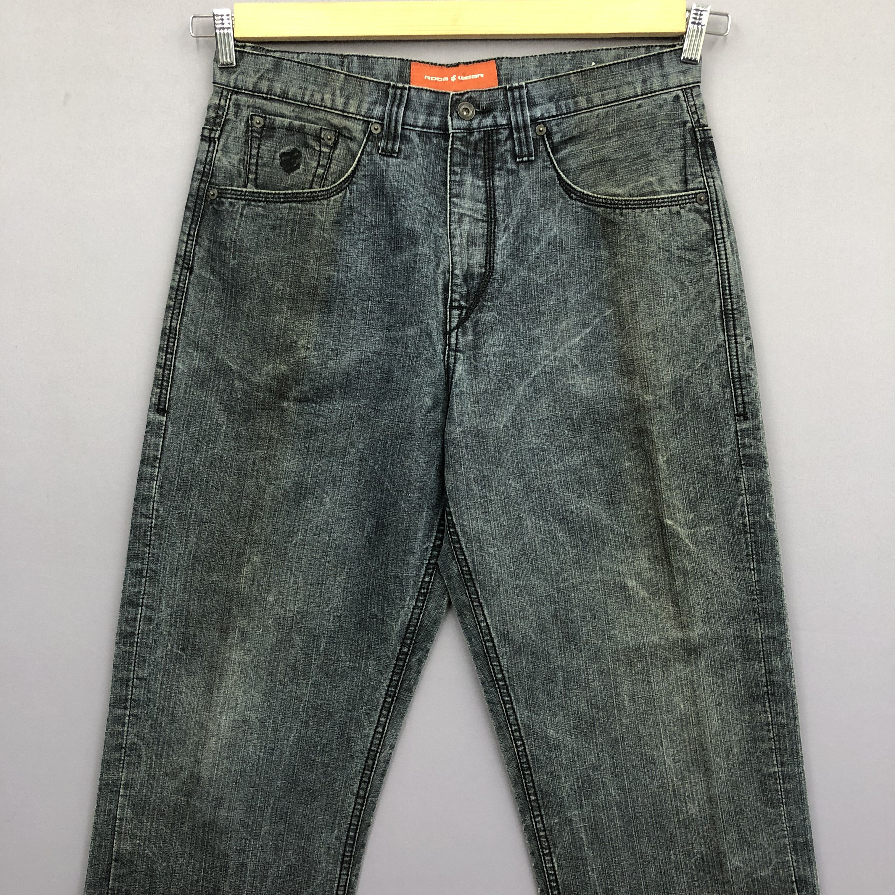 Rocawear Crazy 90s Rocawear Baggy Jeans Faded Skater Jnco Style Denim Size US 34 / EU 50 - 4 Thumbnail