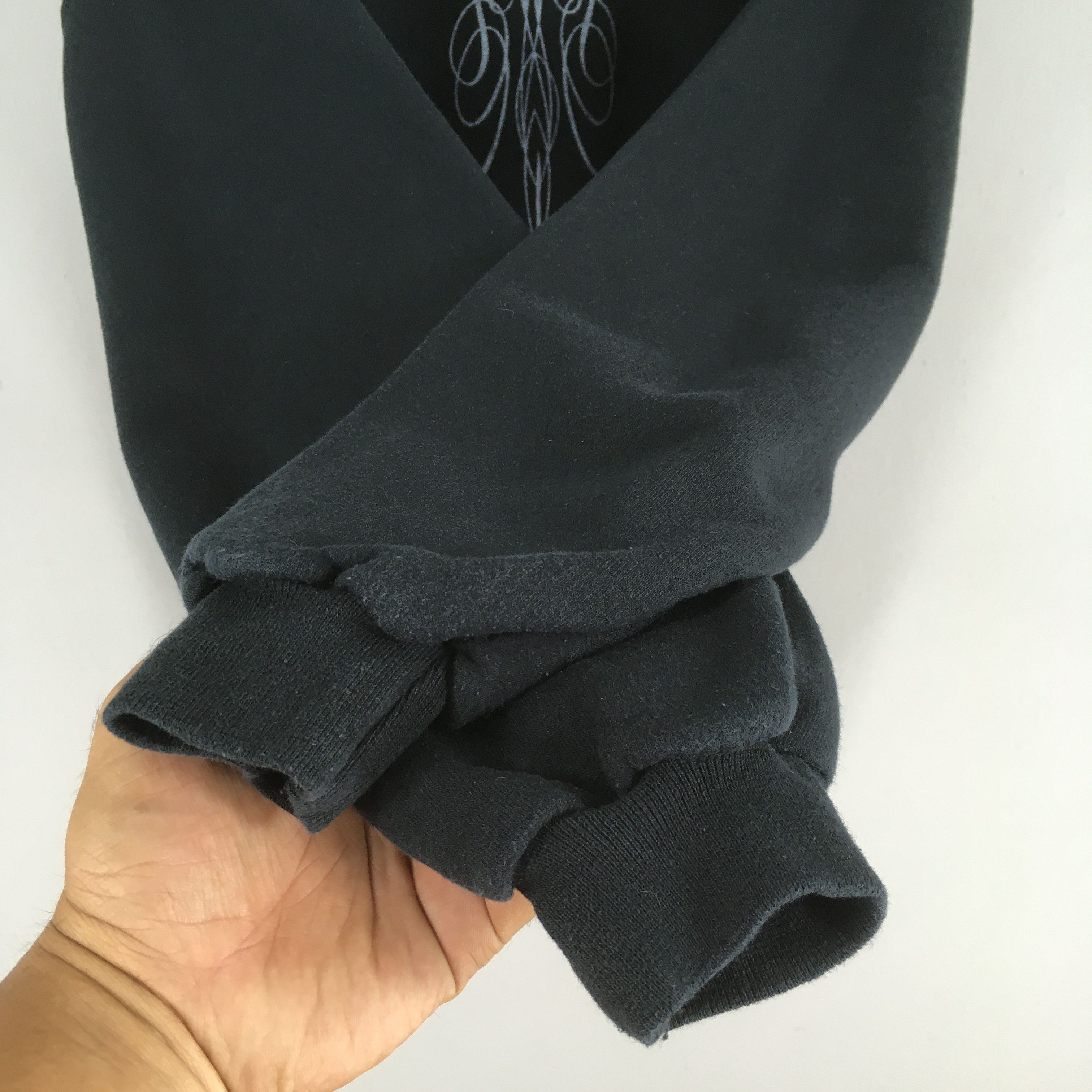 Jerzees Vintage 90s D.P. Rodea Custom Works Black Sweatshirts XLarge Size US XL / EU 56 / 4 - 4 Thumbnail