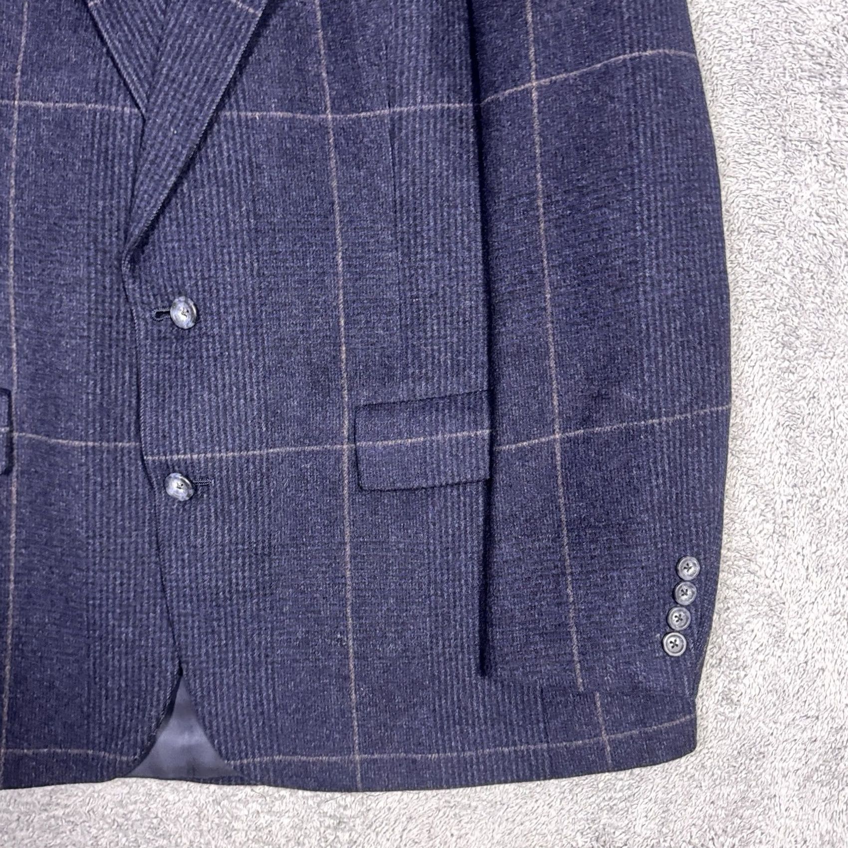Hart Schaffner Marx Hart Schaffner Marx Sport Coat Men 44R Prince Wales Glen Check 100% Camel Hair Coat Jacket Size US S / EU 44-46 / 1 - 2 Thumbnail