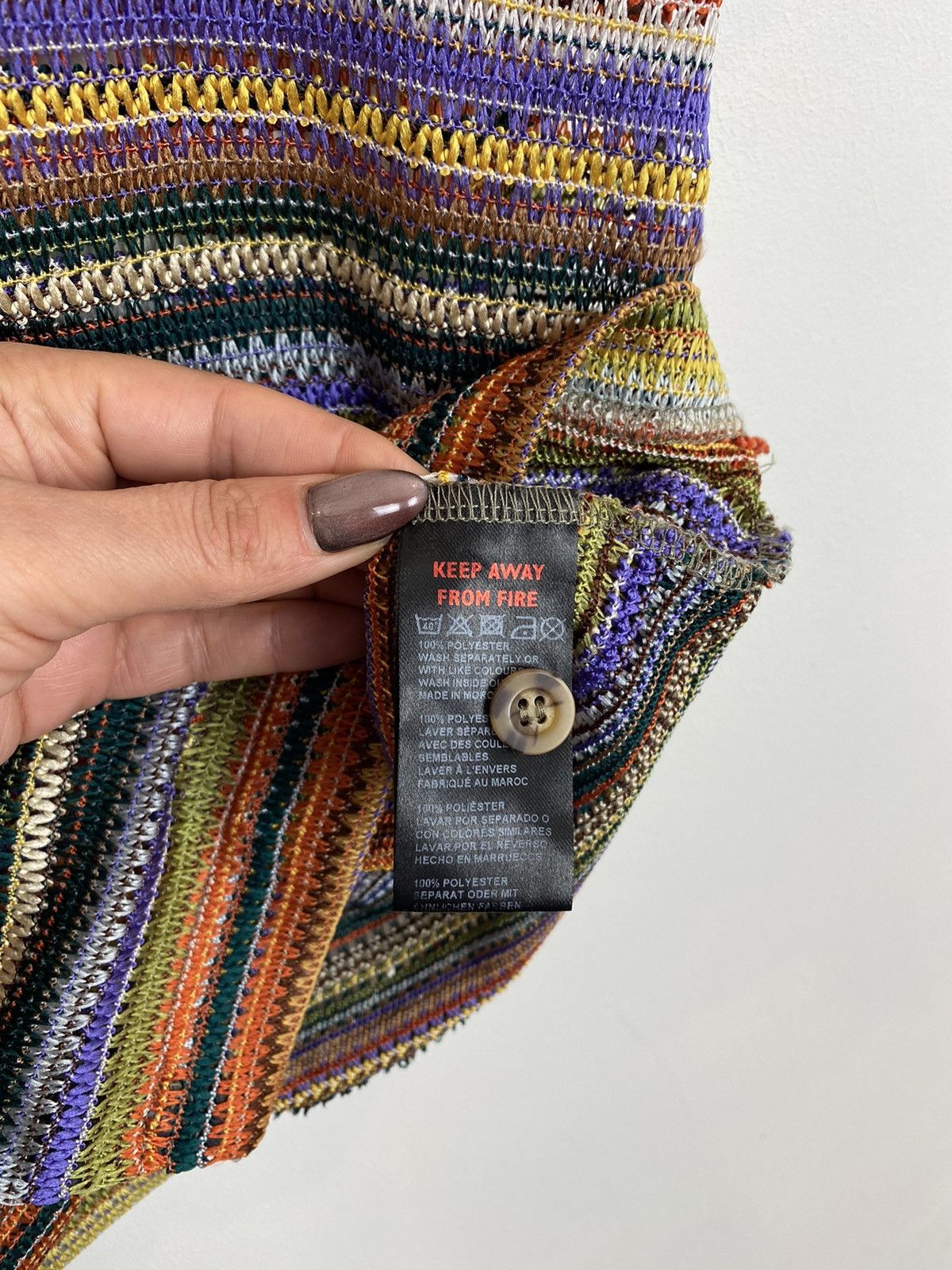 Urban Outfitters Urban Outfitters Colorful Crazy Knit Shirt Short Sleeve Y2K Size US S / EU 44-46 / 1 - 5 Thumbnail