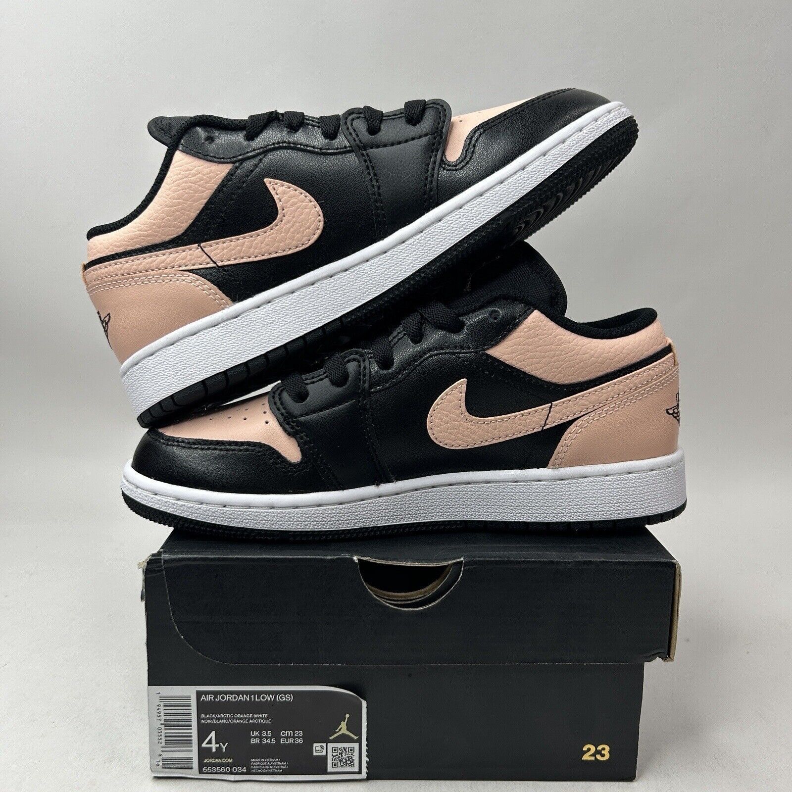 Nike Nike Shoes Air Jordan 1 Low Retro GS “Crimson Tint” 2023 Size US 5.5 / IT 35.5 - 3 Thumbnail