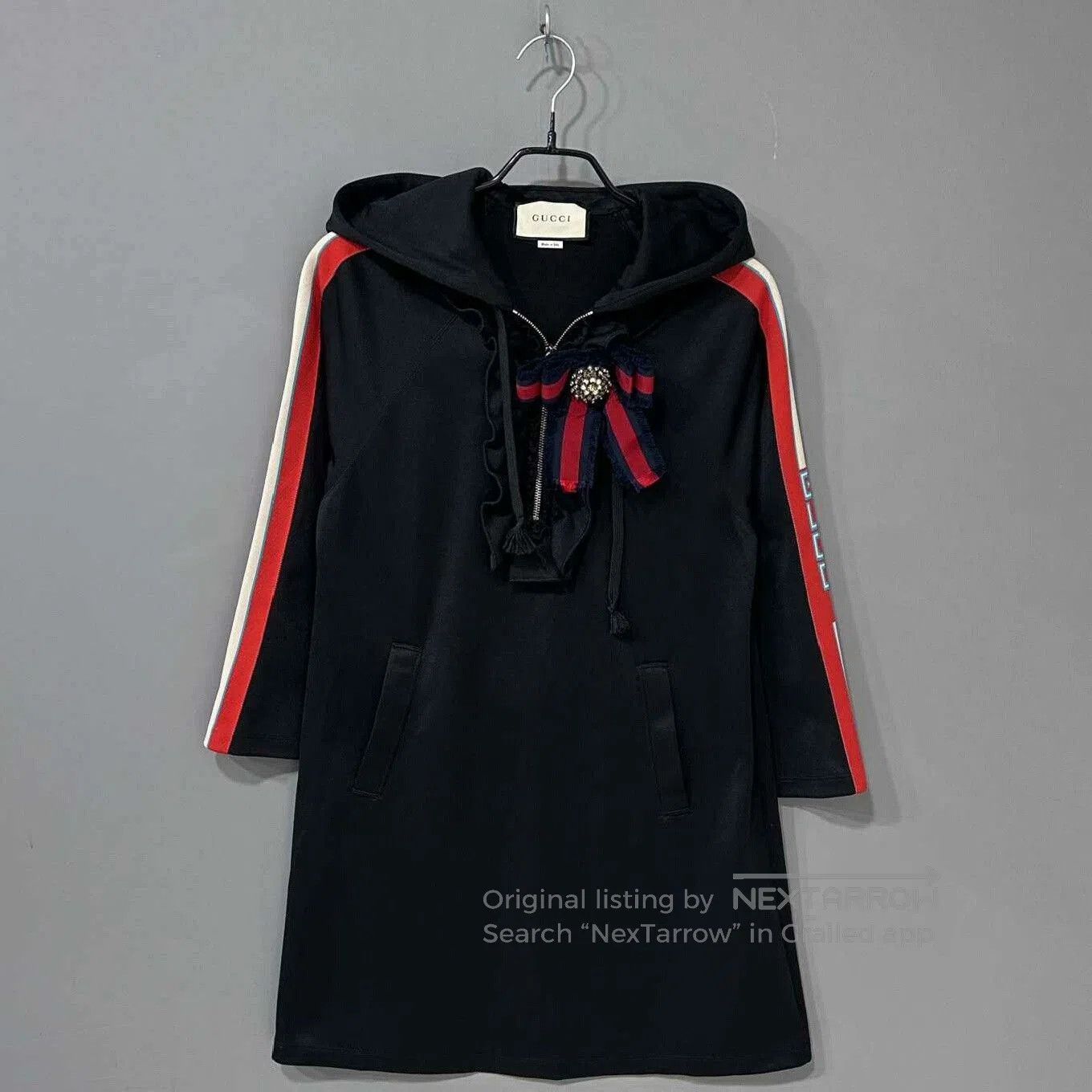 Gucci Gucci Black Logo Letter Dress. Size XS / US 0-2 / IT 36-38 - 2 Thumbnail