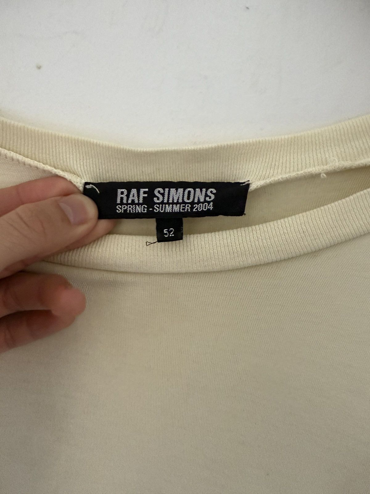 Raf simons SS04 handpainted religious oversized shirt