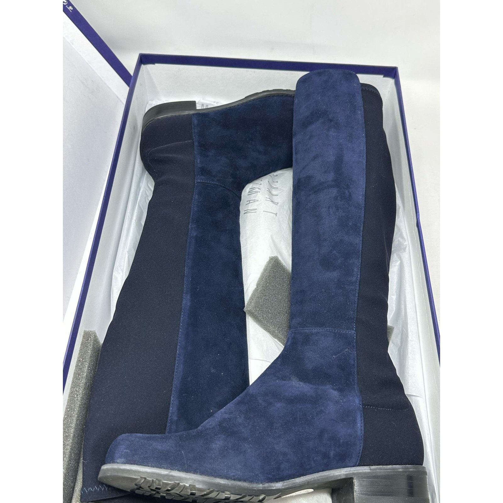 Stuart Weitzman Stuart Weitzman two tone leather knee length boots size 7M Size US 7 / IT 37 - 10 Thumbnail
