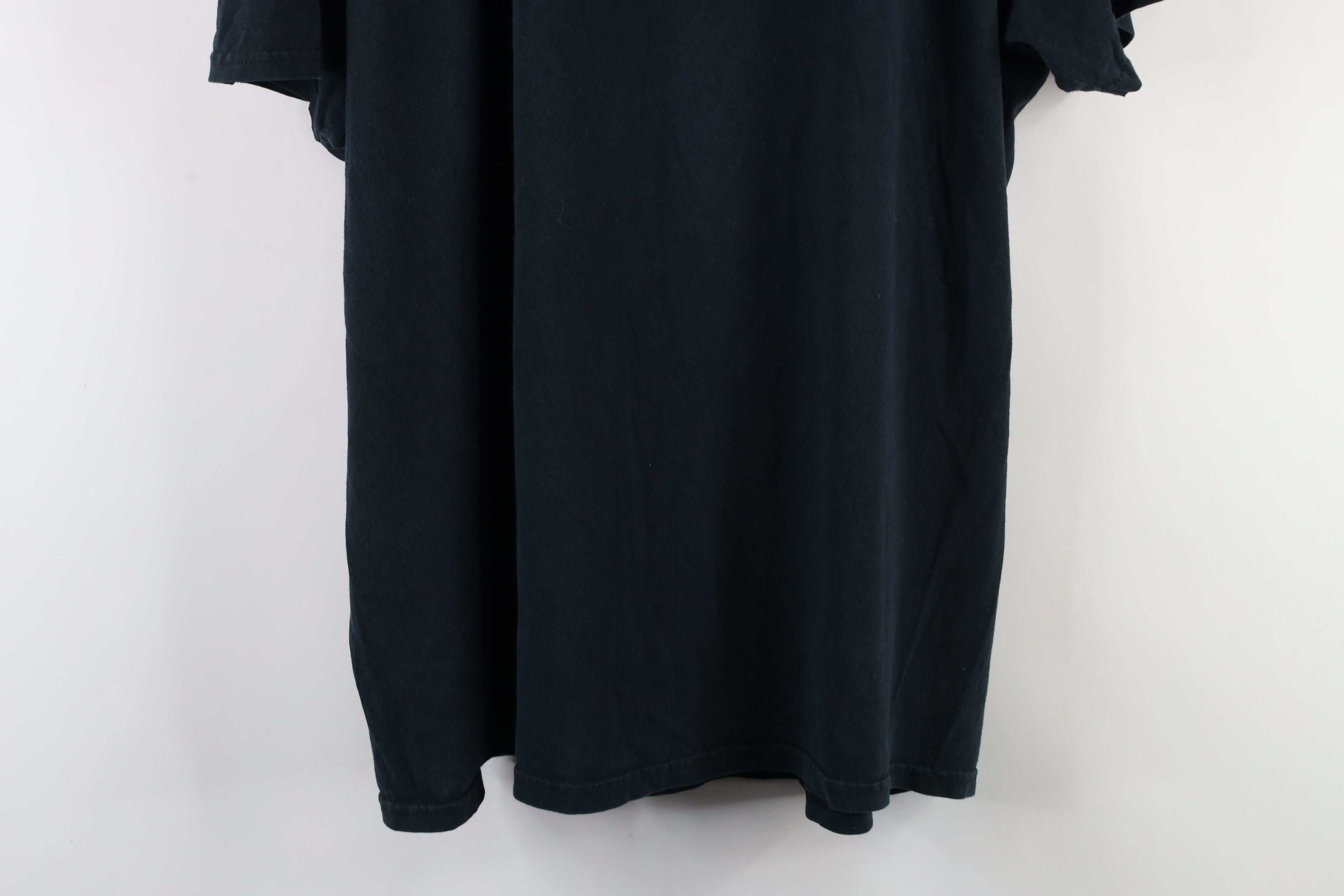 Vintage Vintage 90s Streetwear Heavyweight Cotton T-Shirt Black Size US XL / EU 56 / 4 - 9 Thumbnail