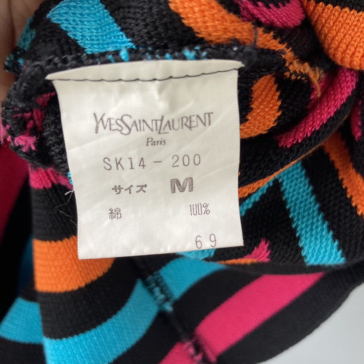 Saint Laurent Paris Vintage 2000s Yves Saint Laurent Multicolour Tricots Size M Size M / US 6-8 / IT 42-44 - 5 Thumbnail