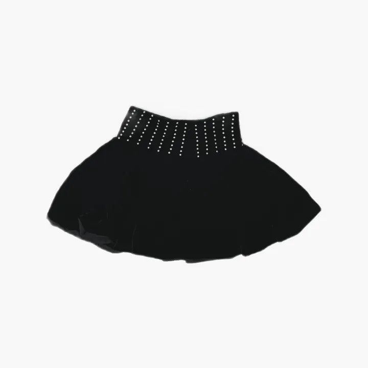 Saint Laurent Paris Saint Laurent Studded Silk Skirt for Women -2507 Size 37" - 3 Thumbnail