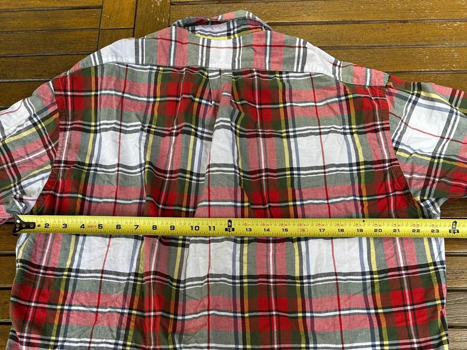 Polo Ralph Lauren Polo Ralph Lauren Men’s Large Shirt Plaid Tartan Red Green Size US L / EU 52-54 / 3 - 6 Thumbnail