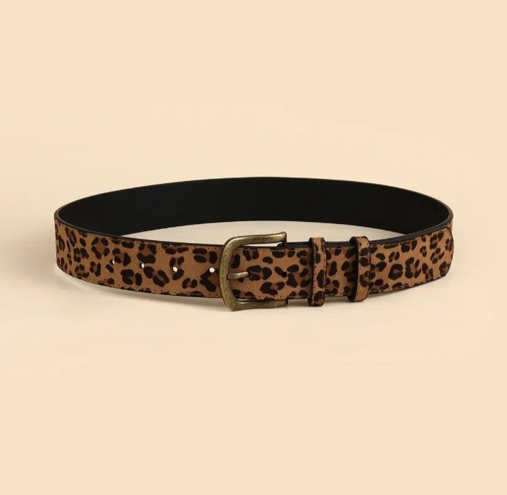 Designer × Vintage Printed Leopard Belt Size ONE SIZE - 3 Thumbnail
