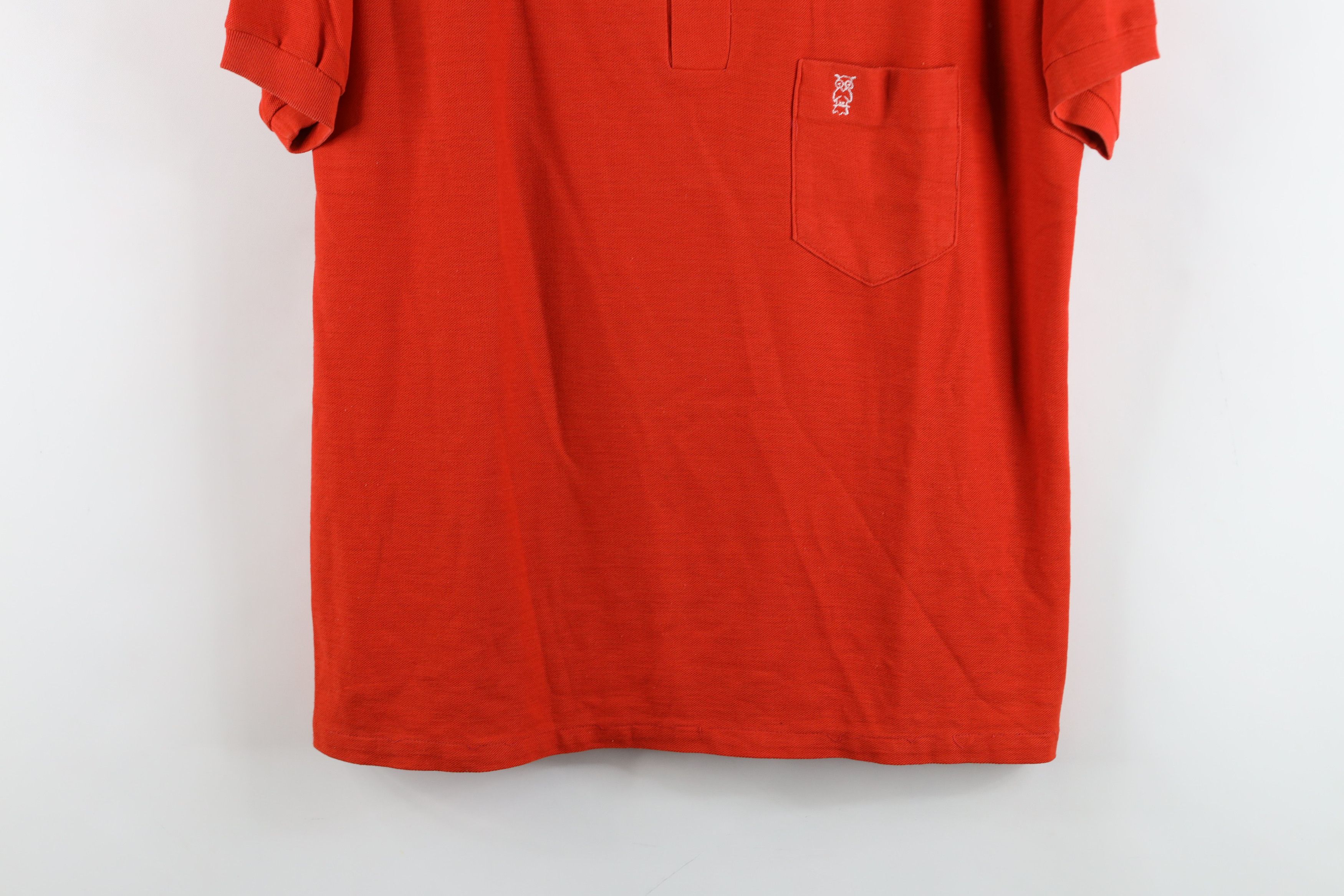 Vintage Vintage 70s Streetwear Gusset Collared Polo Shirt Orange USA Size US L / EU 52-54 / 3 - 3 Thumbnail