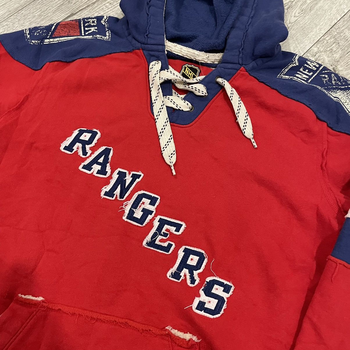 NHL × Vintage VTG New York Rangers Mesh Ice Hockey jersey kit ccm rugby Size US M / EU 48-50 / 2 - 2 Thumbnail