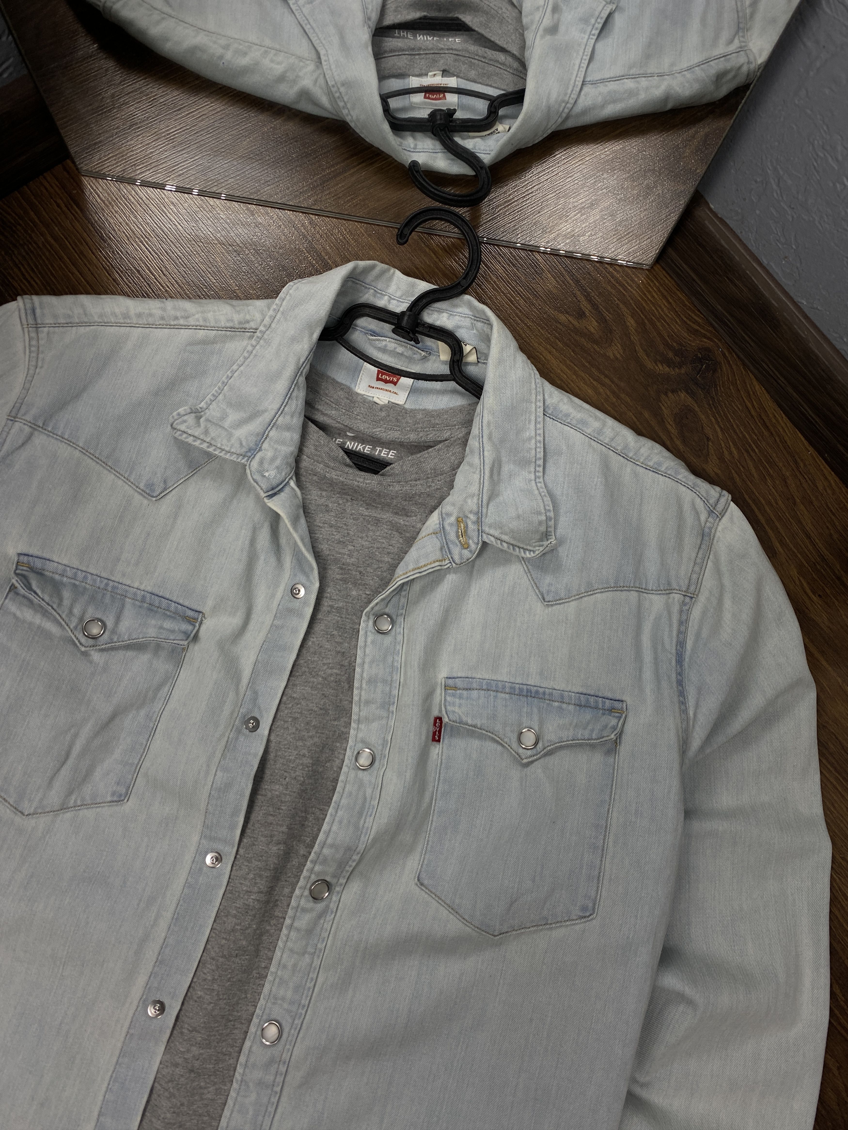 Levi's × Levi's Vintage Clothing Levi's Vintage Mens Denim Shirt Jeans Size US L / EU 52-54 / 3 - 2 Thumbnail