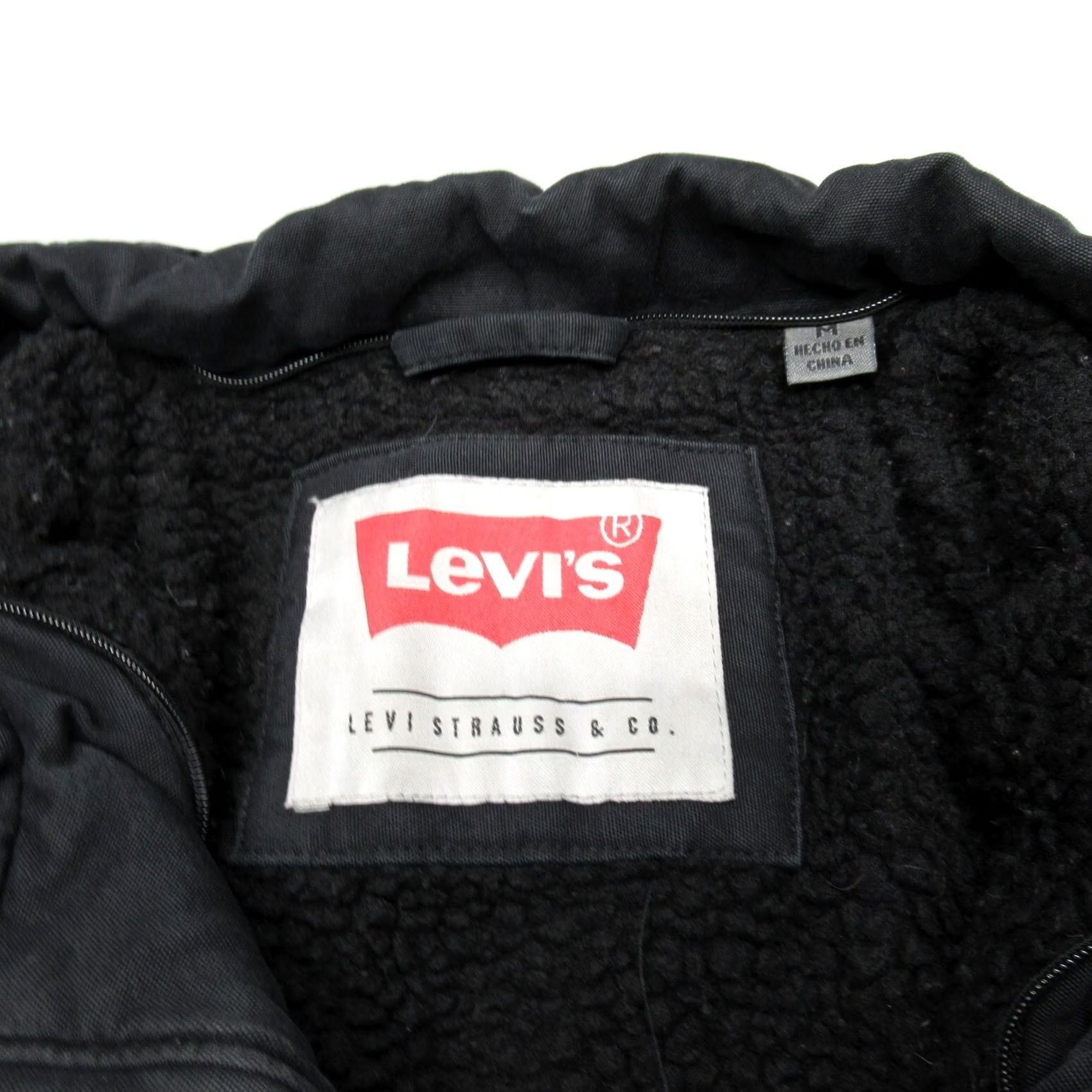 Levi's Levi's Jacket Mens M Black Sherpa Lined Full Zip Pockets Military Jacket Canvas Cotton Vintage? No Size US M / EU 48-50 / 2 - 4 Thumbnail