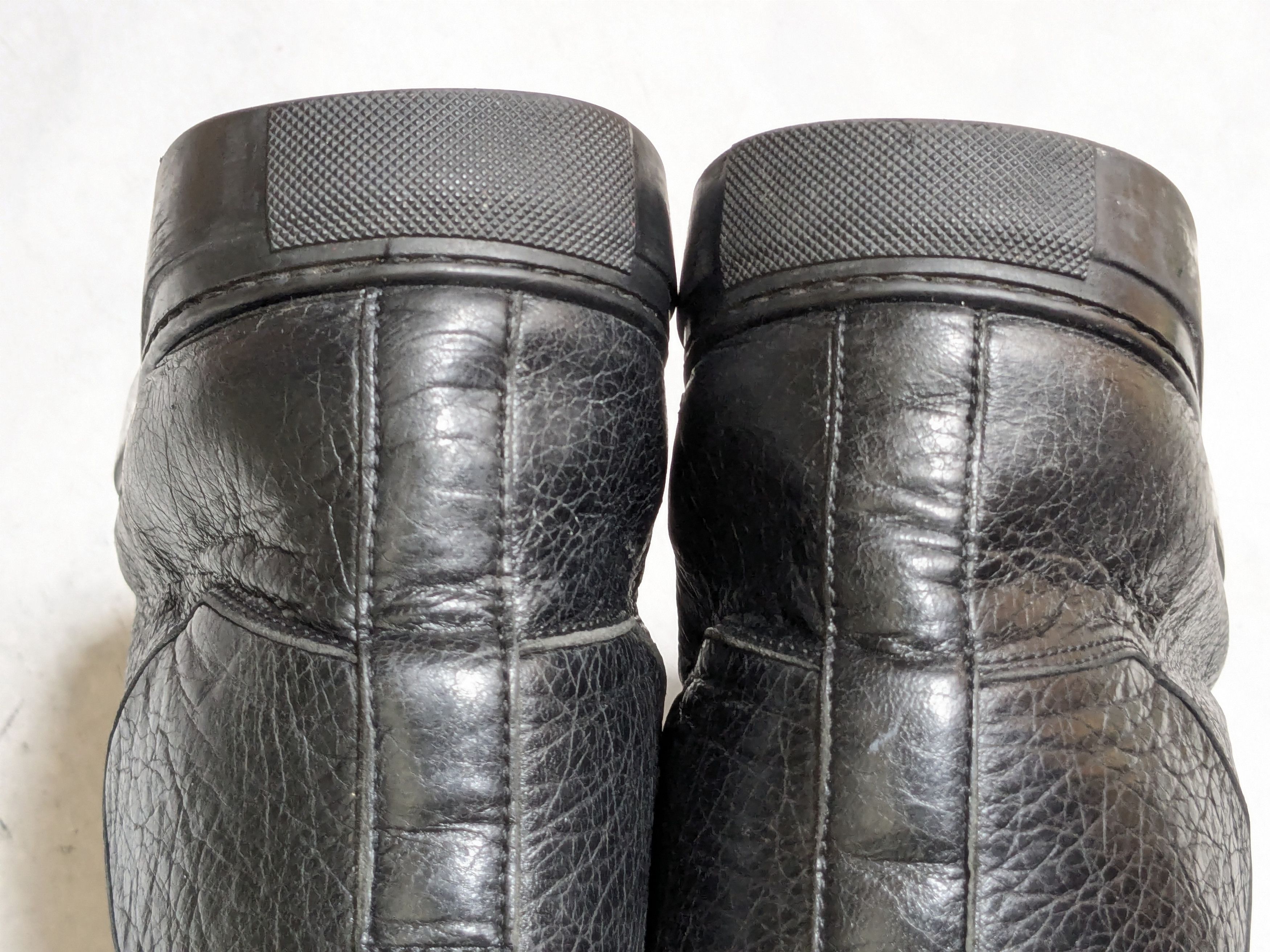 Balenciaga Balenciaga Arena Black 12 Leather High Tops Lace Up Size US 12 / EU 45 - 14 Thumbnail