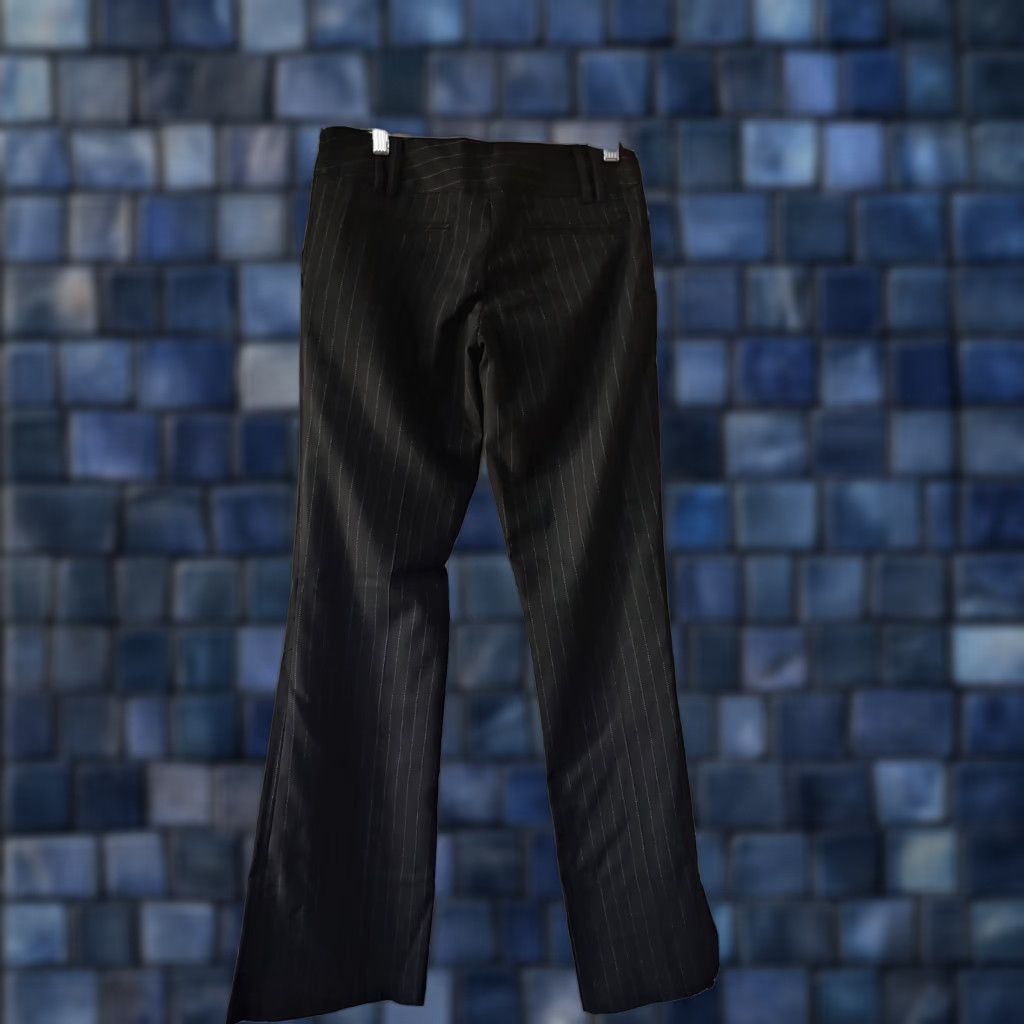 Guess VINTAGE GUESS Jeans Womens 24 Off Black Striped Bootcut Dress Pants Junior Zipup Pants Womens 24 Black Striped Bootcut Dress Pants Size 42" / US 20 - 1 Thumbnail