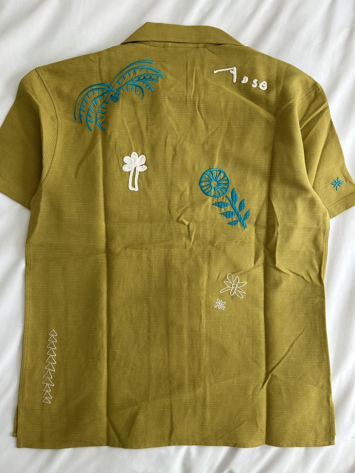 Andersson Bell Anderson Bell Yellow April Shirt Embroidered Open Colar Size US XL / EU 56 / 4 - 8 Thumbnail