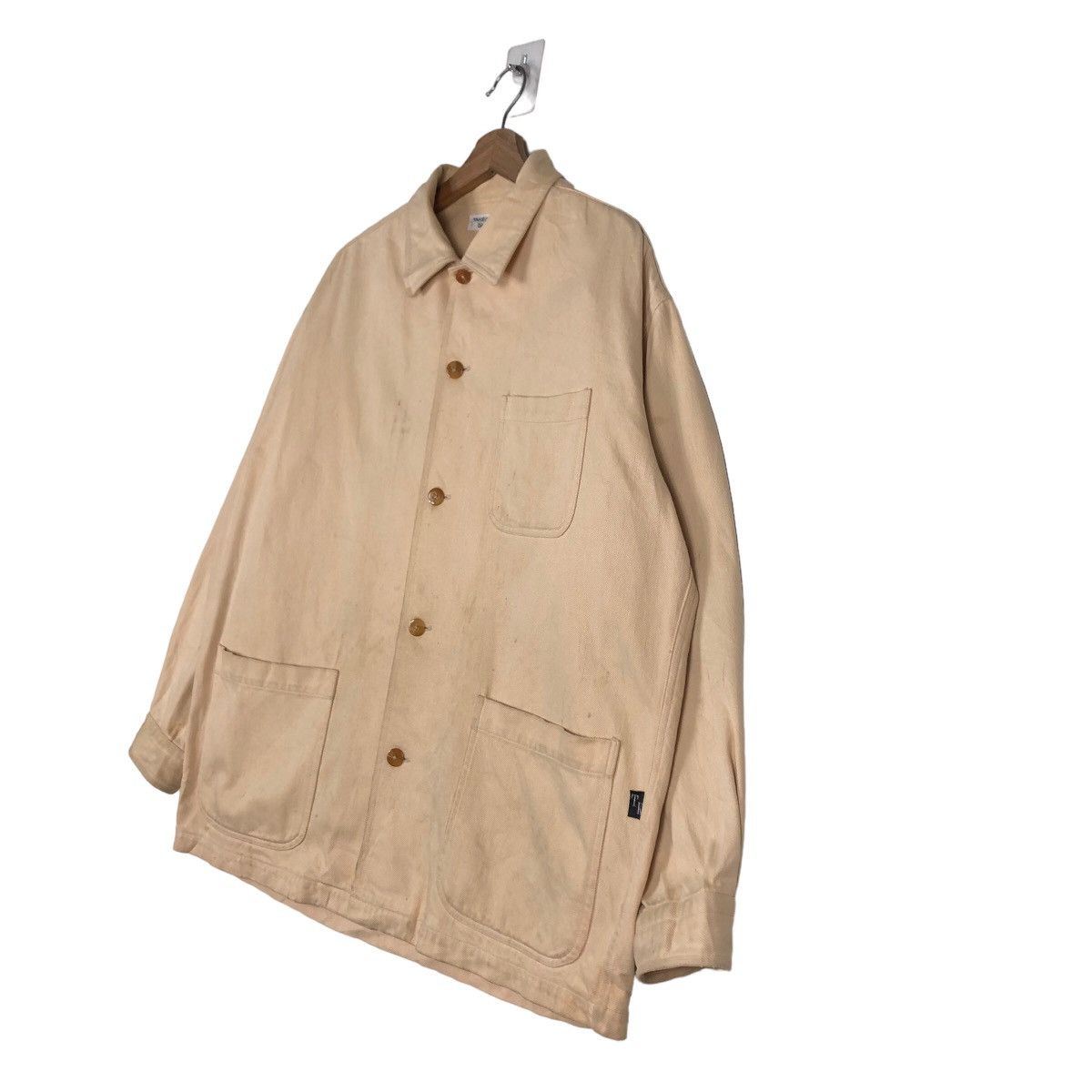 Japanese Brand 🔥Vintage Chore Jacket Work Takeo Kikuchi Duck Canvas Size US L / EU 52-54 / 3 - 2 Thumbnail