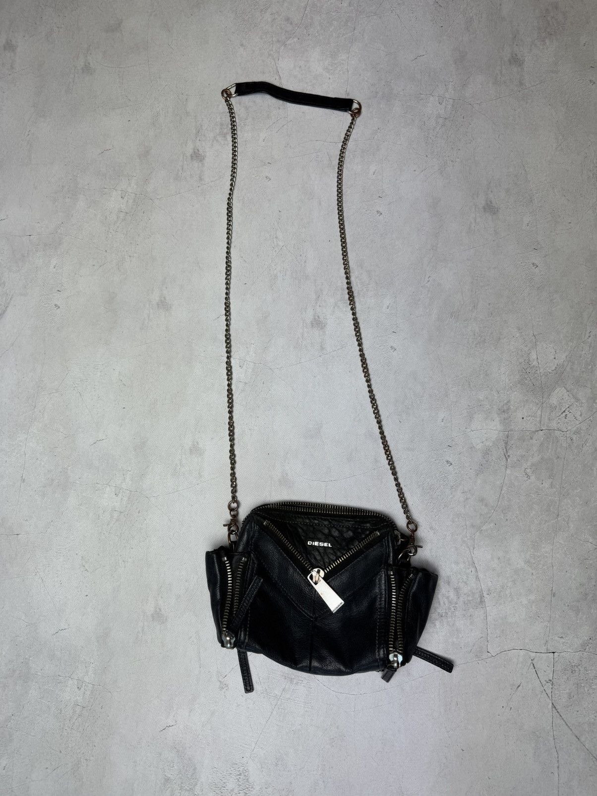 Diesel × Vintage Diesel Bag Leather Y2K Vintage Size ONE SIZE - 16 Thumbnail