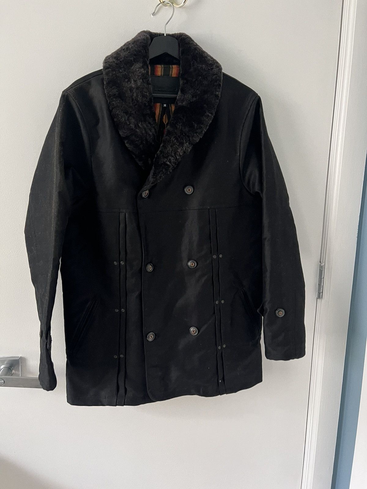 image of Freenote Cloth Black Rancher Jacket, Men's (Size Medium)
