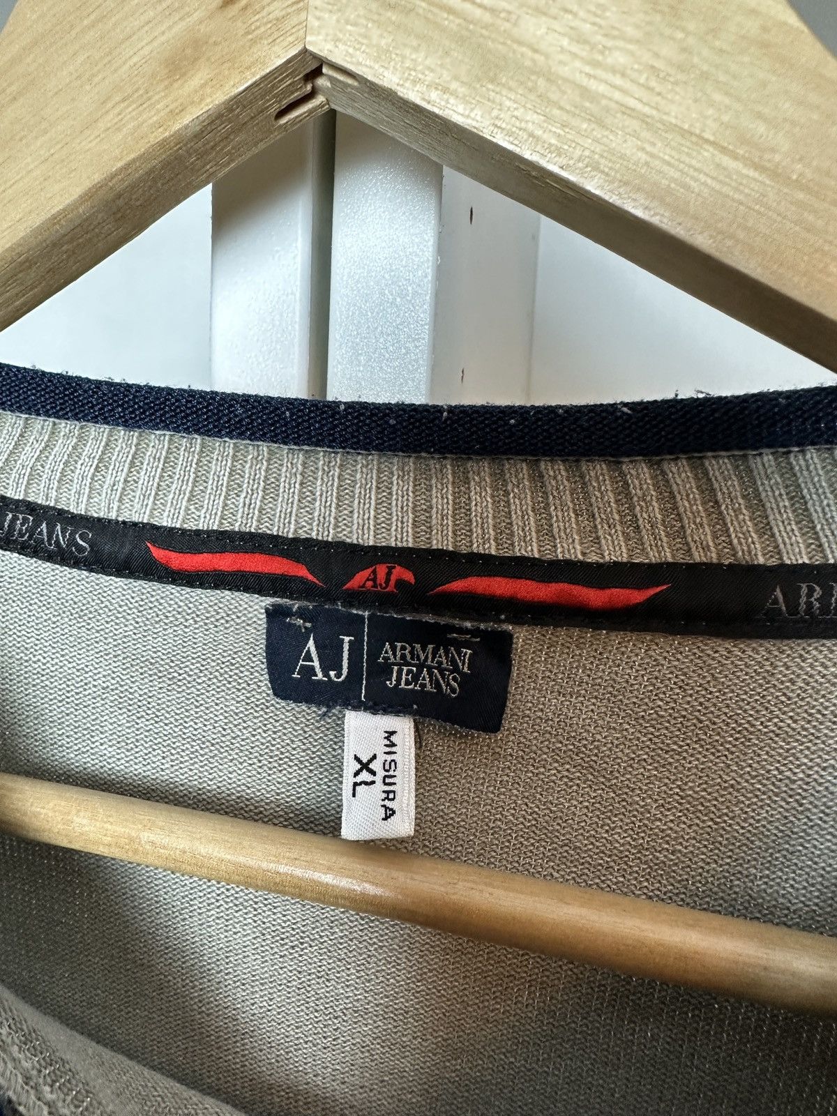 Armani Vintage y2k 2000s Armani jeans knitwear jumper sweater Size US L / EU 52-54 / 3 - 5 Thumbnail