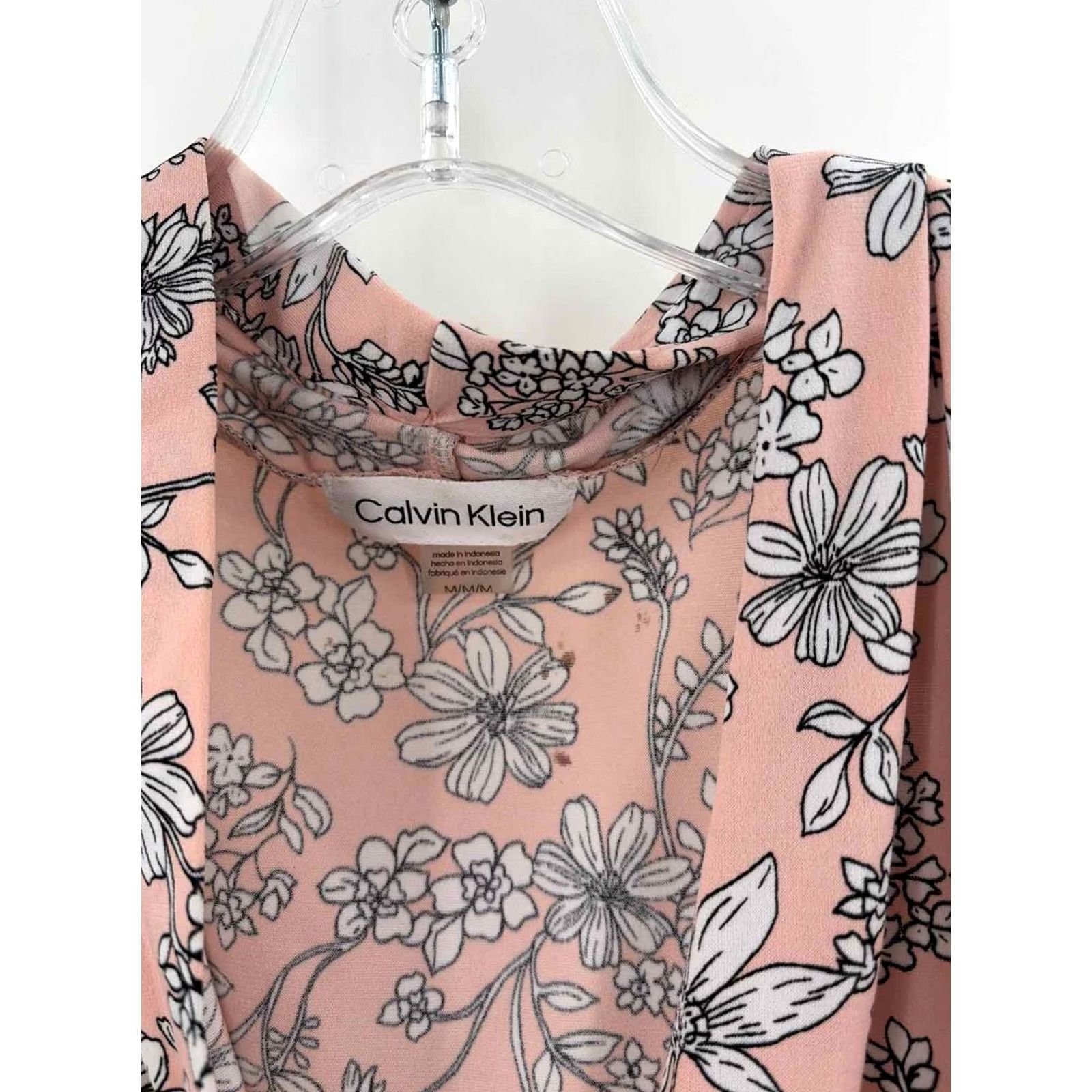 Calvin Klein Calvin Klein Pink Medium Floral Tank Top Size M / US 6-8 / IT 42-44 - 3 Thumbnail