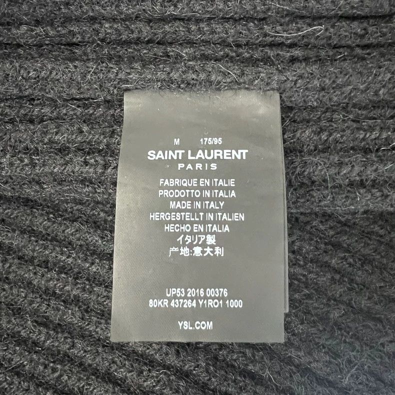 Saint Laurent Paris saint Laurent paris16fw teddy wool shawl neck sweater 2503 Size US M / EU 48-50 / 2 - 5 Thumbnail