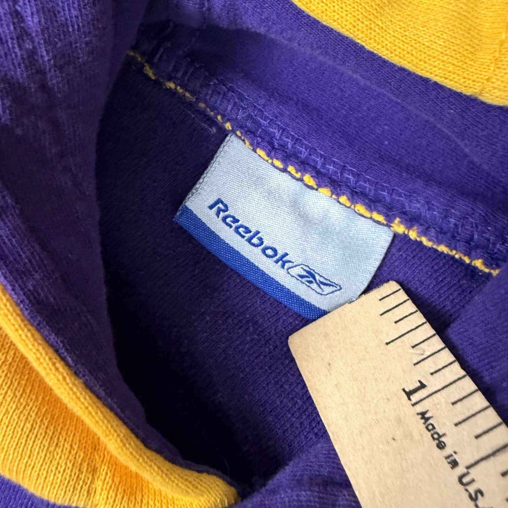 Reebok VINTAGE Reebok Hoodie Mens Purple Embroidered LA Lakers Sweatshirt M Size US M / EU 48-50 / 2 - 5 Thumbnail