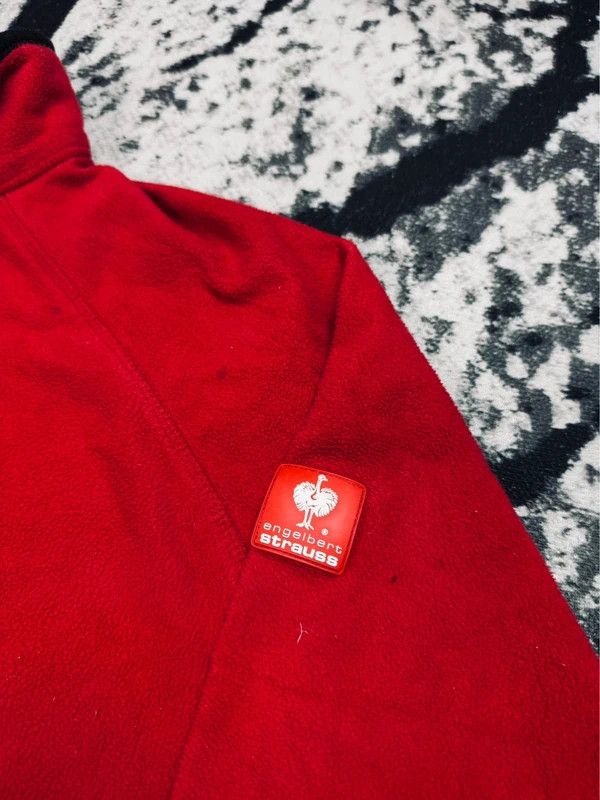 Other Engelbert Strauss halfzip fleece jacket red XXL logo Size US XXL / EU 58 / 5 - 4 Thumbnail
