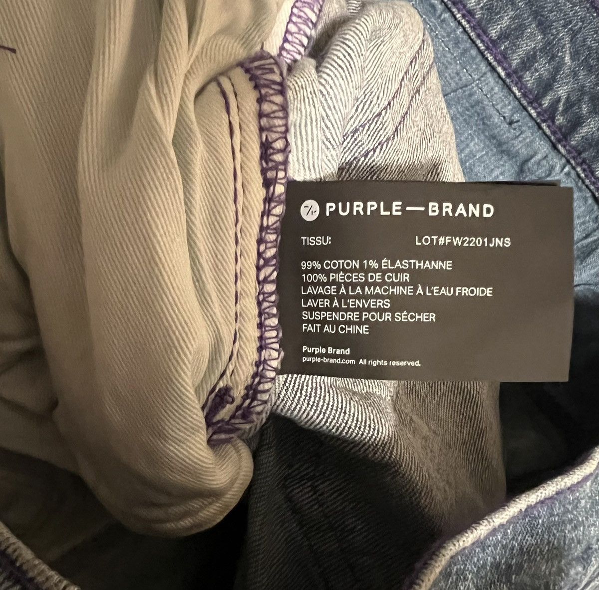 Purple × Purple Brand Purple Brand Jeans Mens Slim Fit Blue $295 Size 36/32 Size US 36 / EU 52 - 7 Thumbnail