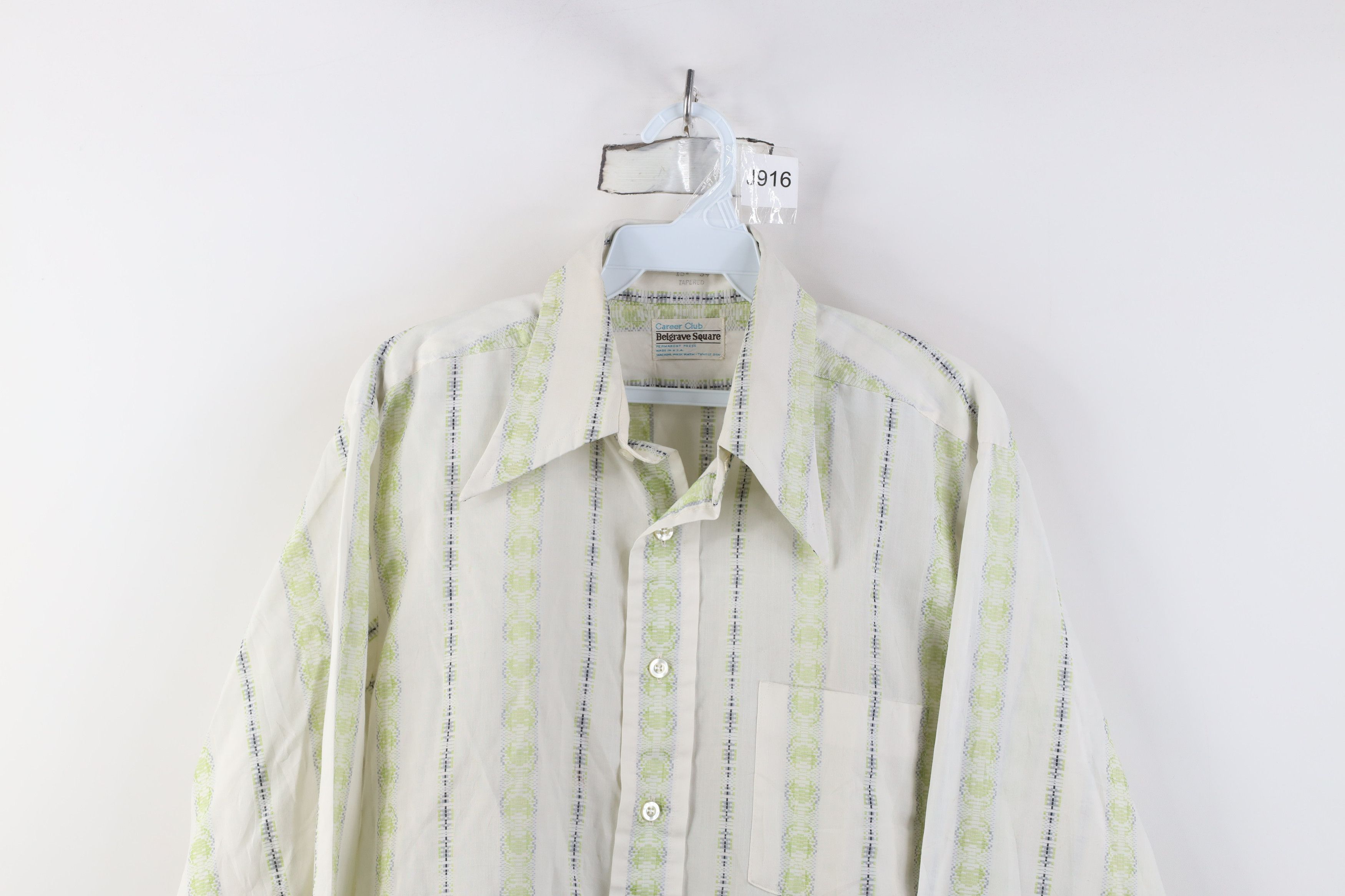 Vintage Vintage 60s 70s Streetwear Dagger Collar Button Shirt USA Size US M / EU 48-50 / 2 - 2 Thumbnail