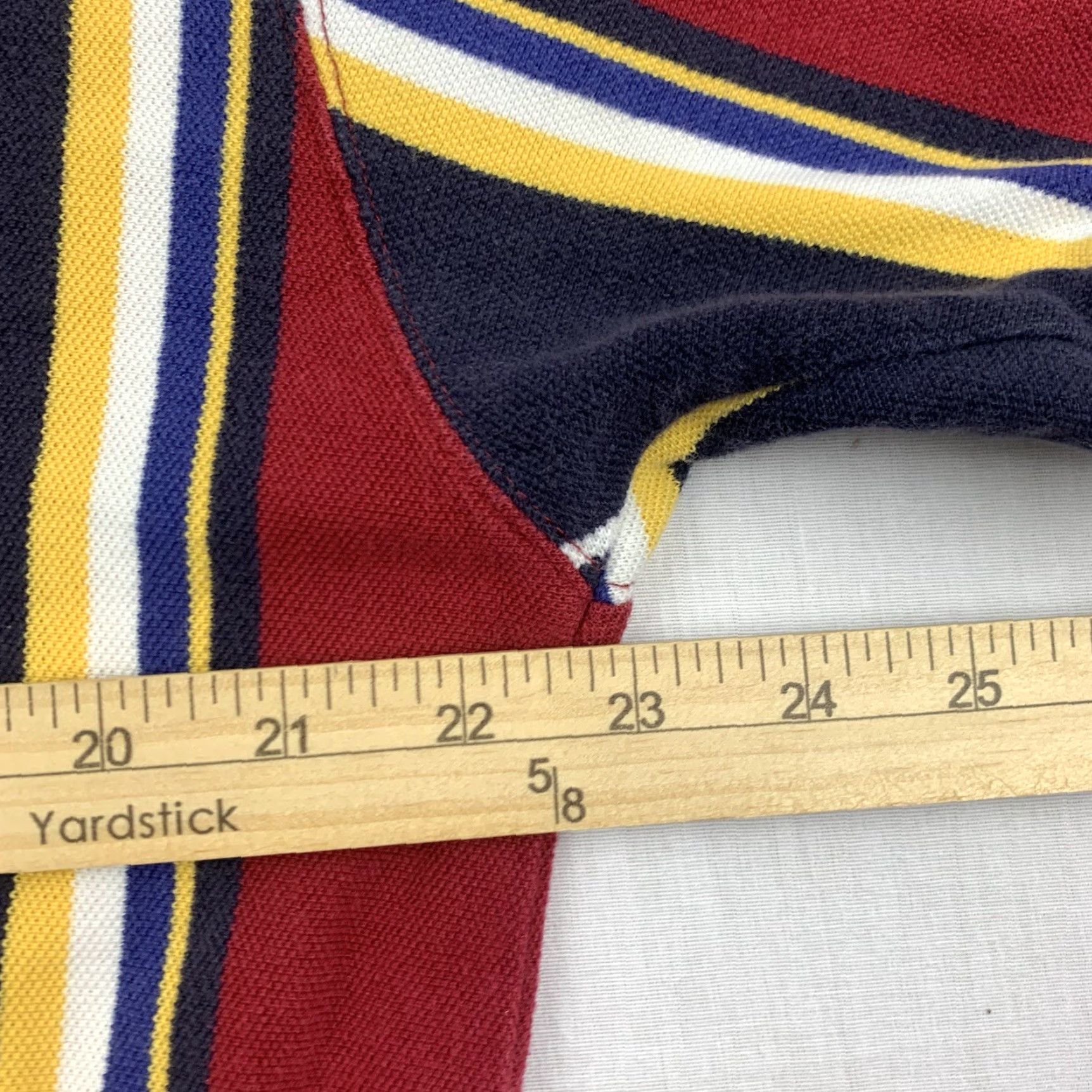 Chaps VINTAGE Ralph Lauren Chaps Polo Shirt Men Large Red Striped Collared Short Sleeve Preppy 90s Size US L / EU 52-54 / 3 - 7 Thumbnail