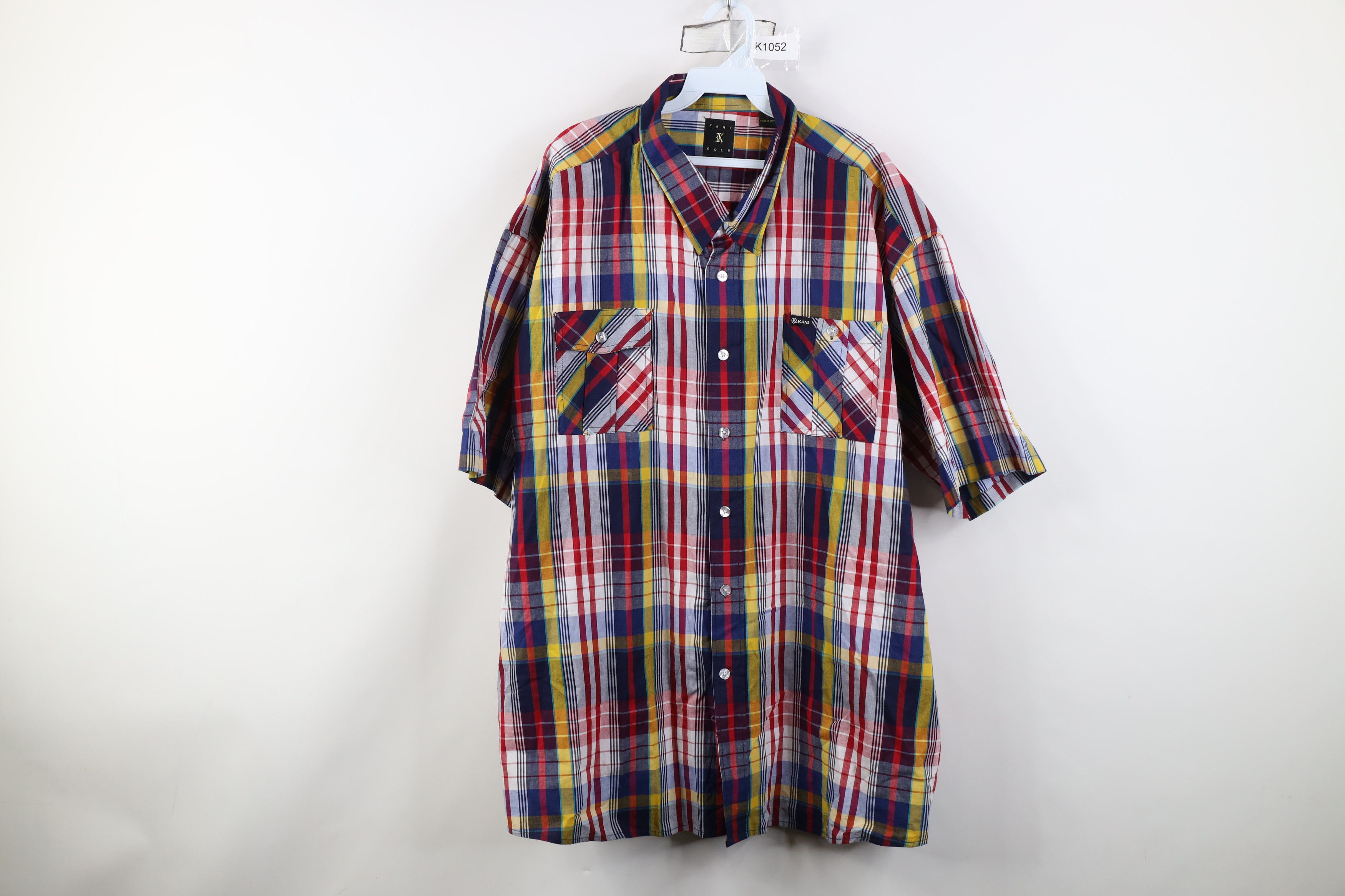 Karl Kani Vintage Karl Kani Plaid Short Sleeve Collared Button Shirt Size US XXL / EU 58 / 5 - 1 Thumbnail