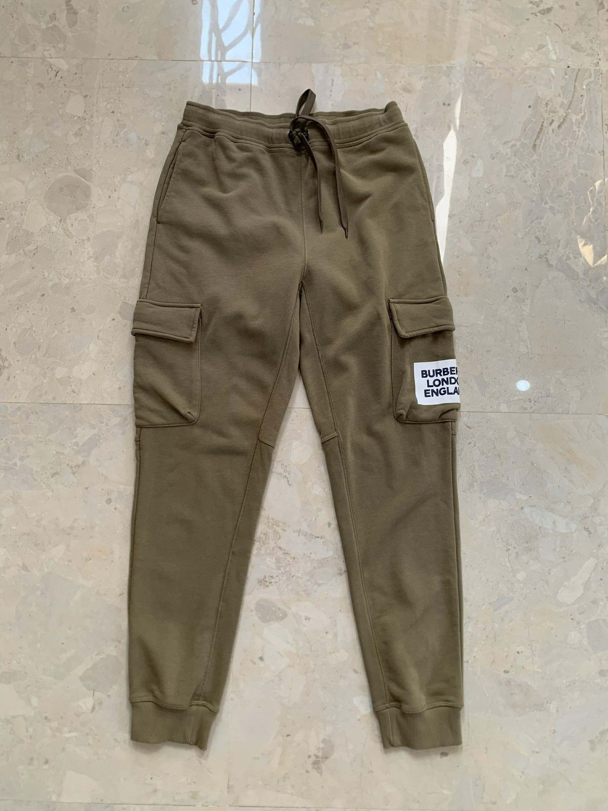 Burberry Burberry - Tapered Logo-Print Jersey Sweatpants Size US 32 / EU 48 - 2 Thumbnail