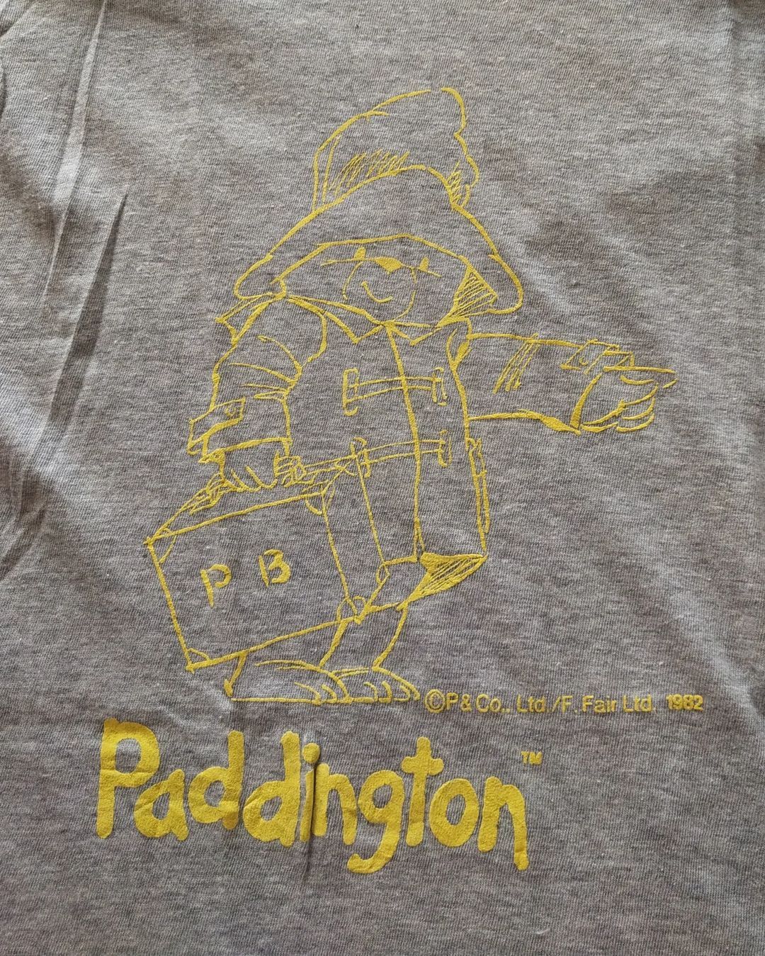 Cartoon Network 1980s Paddington Bear Grey Cartoon Tee Vintage Size S / US 4 / IT 40 - 2 Thumbnail