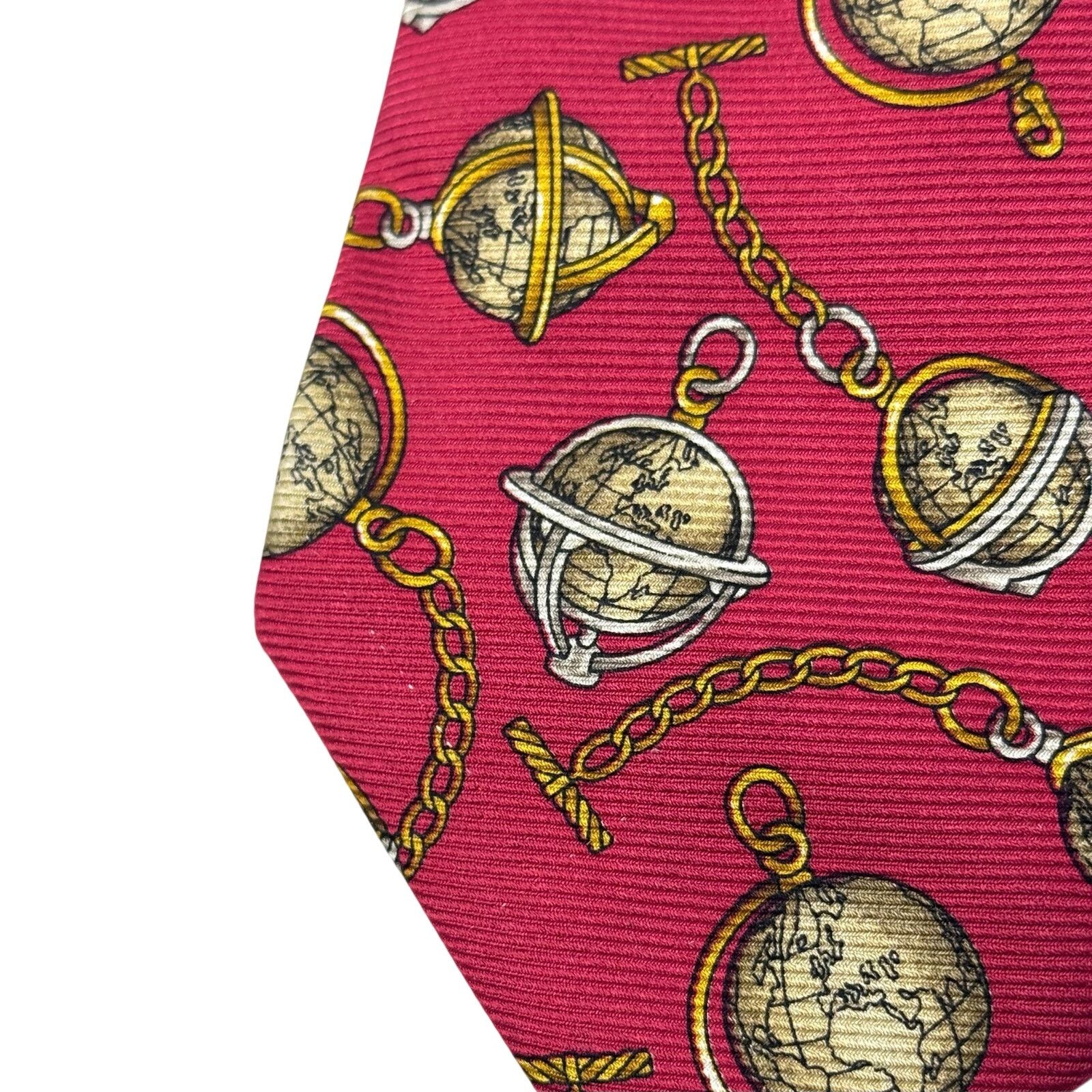 Chanel Chanel Globe Pattern Tie Size ONE SIZE - 16 Thumbnail