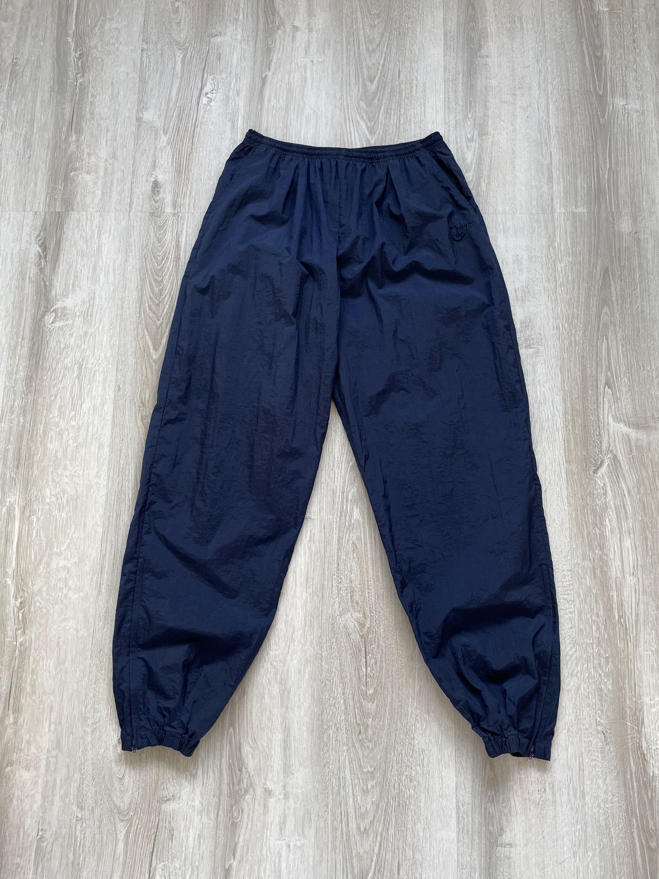 Nike Vintage 90s Nike Nylon Pants Mini Logo Size US 36 / EU 52 - 1 Thumbnail