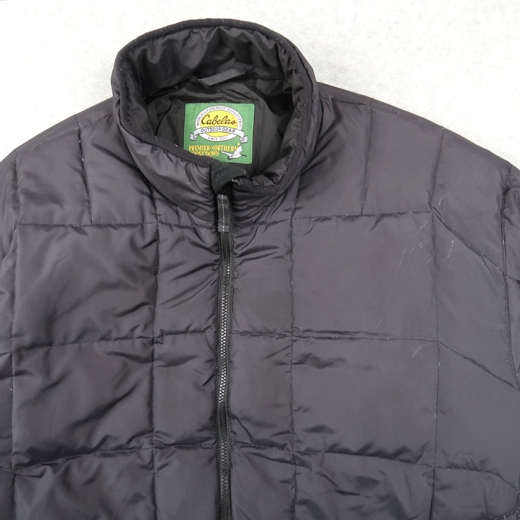 Vintage Cabela's Outdoor Gear Premier Northern Goose Down Jacket Men XL Black Jacket Size US XL / EU 56 / 4 - 3 Thumbnail