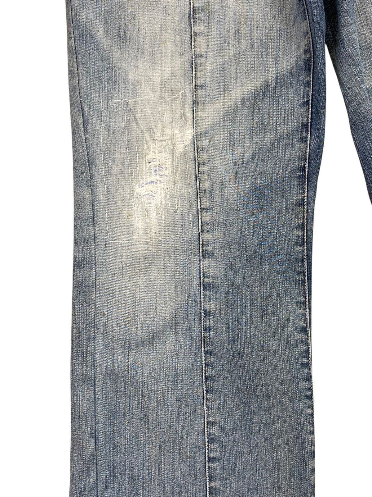 If Six Was Nine Vintage Japanese Blue House 3 Quaters Faded Jeans Style Size US 35 - 7 Thumbnail