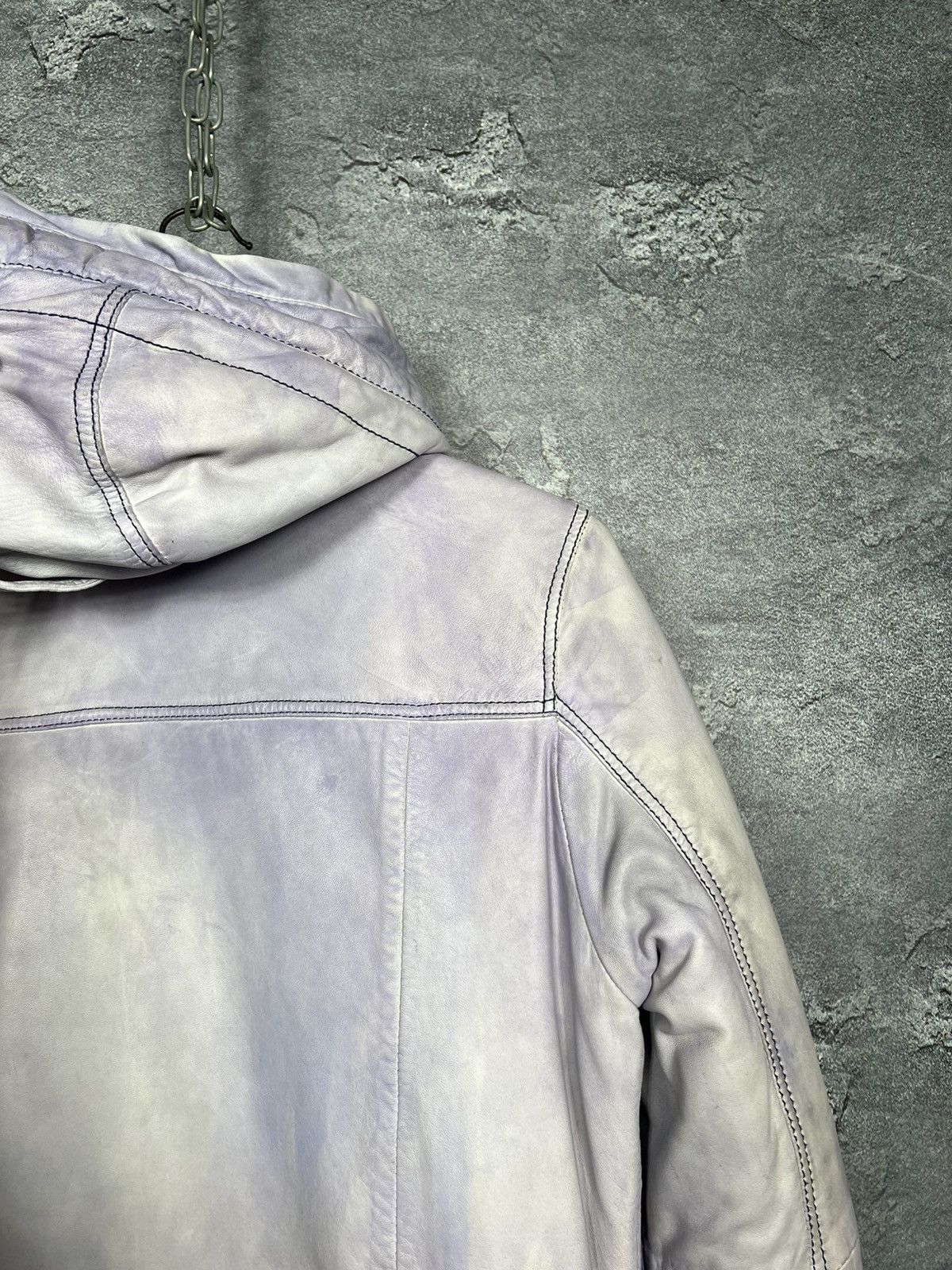 Napapijri Rare Napapijri 100% Leather Down Jacket Parka Size S Size S / US 4 / IT 40 - 23 Thumbnail