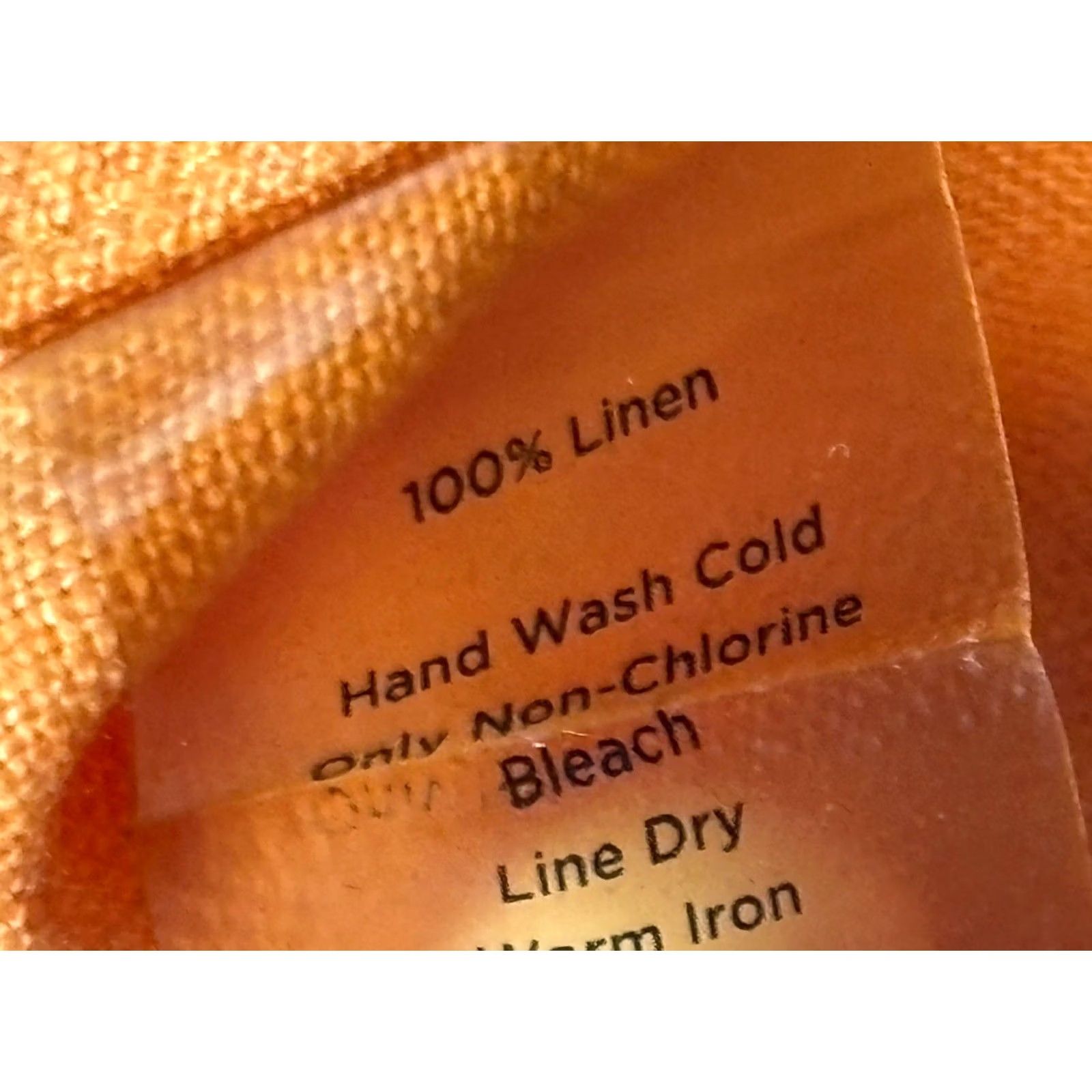Talbots Talbots 100% Irish Linen Button Up Shirt Womens 22W Plus Melon Orange 3/4 Sleeve Size 3XL / US 20-22 - 8 Thumbnail