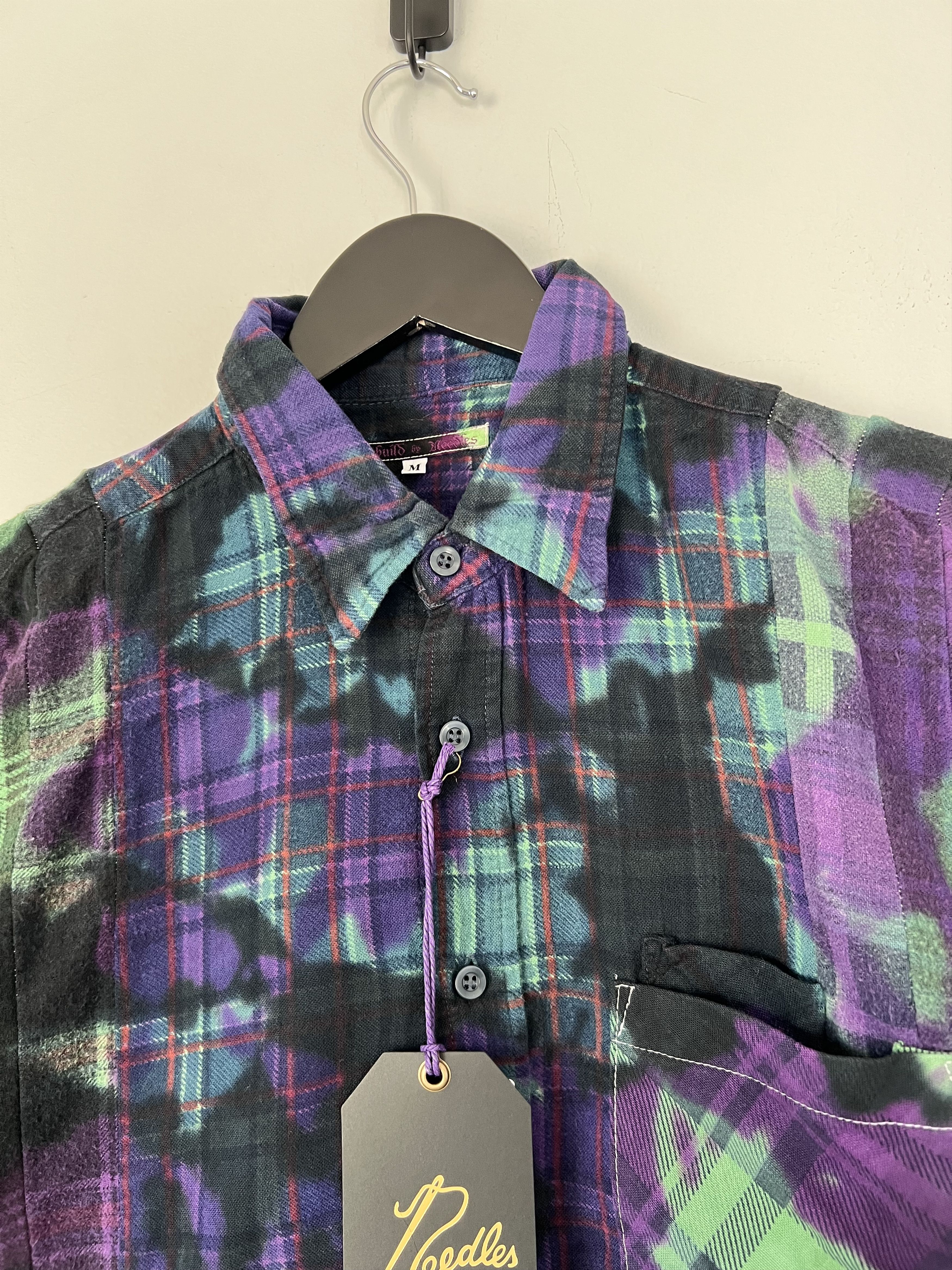 Needles Needles Rebuild 7 Cuts Flannel in Tie Dye Size US M / EU 48-50 / 2 - 2 Thumbnail