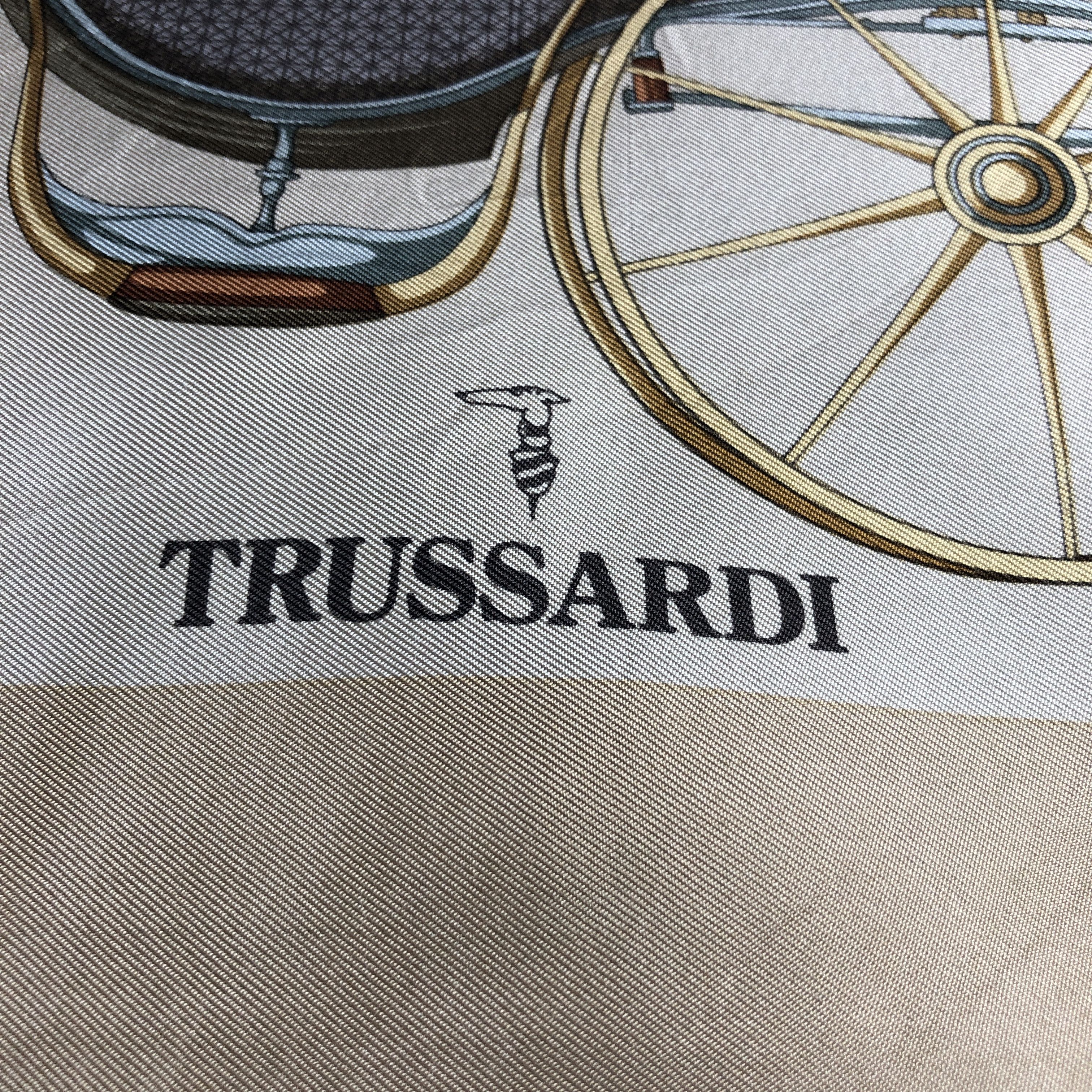 Trussardi Vintage Trussardi Luxury Design Silk Scarf M1198 Size ONE SIZE - 4 Thumbnail