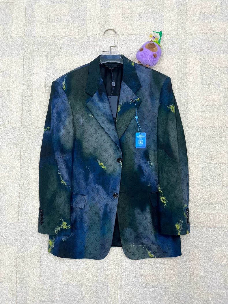 Louis Vuitton Louis Vuitton Tie-Dye Logo Blazer Jacket - dmc Size US M / EU 48-50 / 2 - 1 Thumbnail